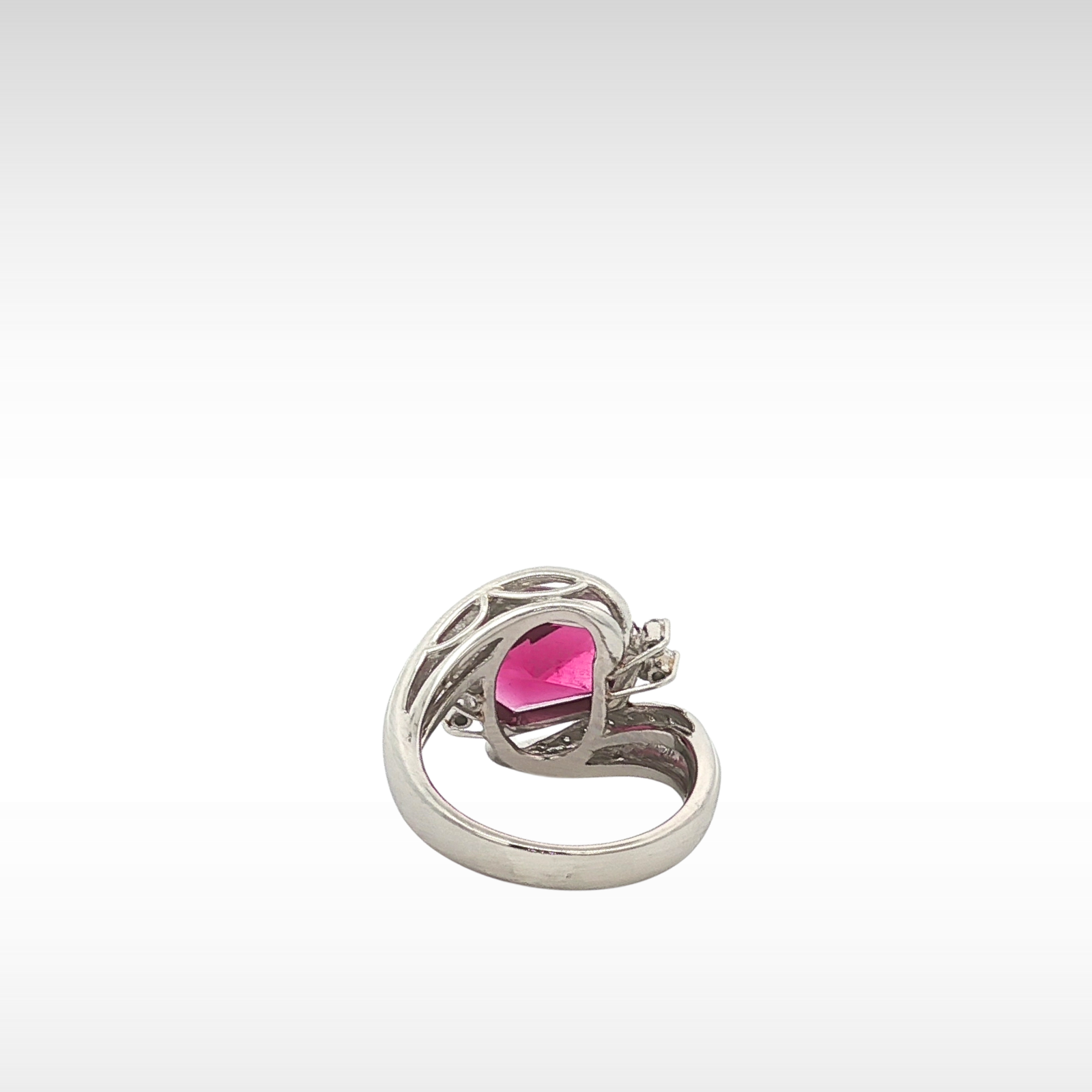 Rubellite Tourmaline PT900 Ring 6