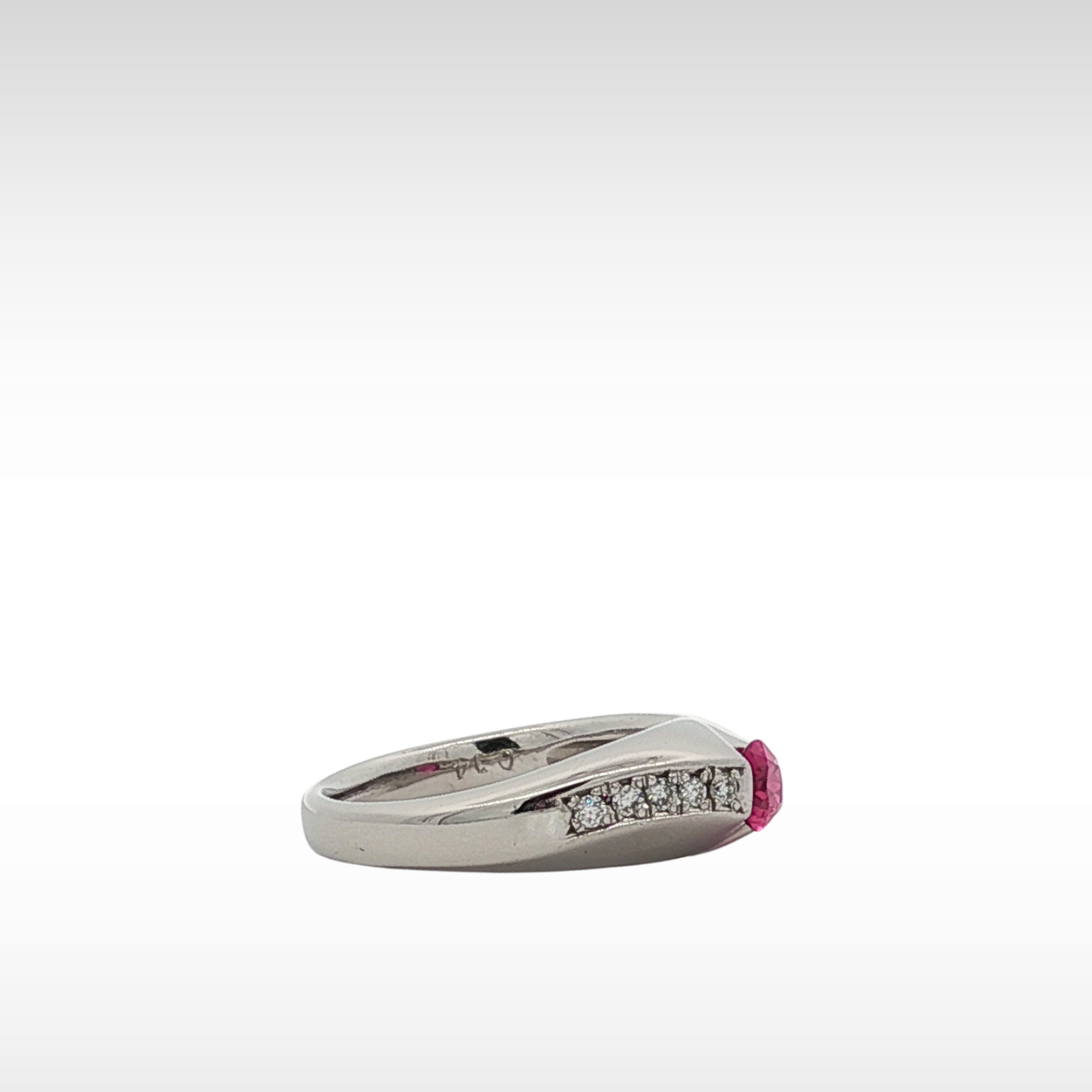 Ruby Diamond PT Ring 5.75