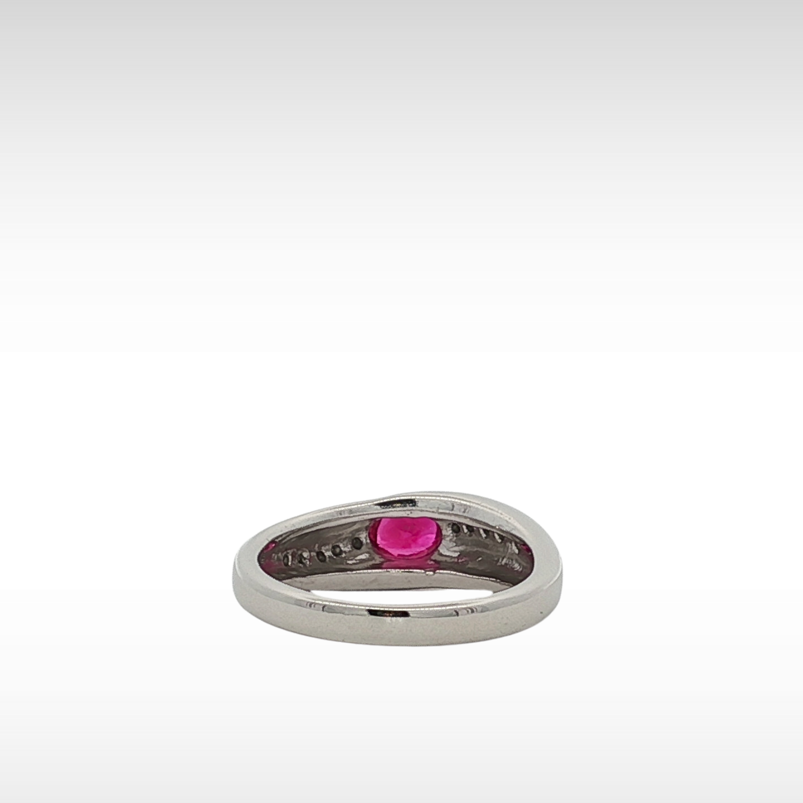 Ruby Diamond PT Ring 5.75