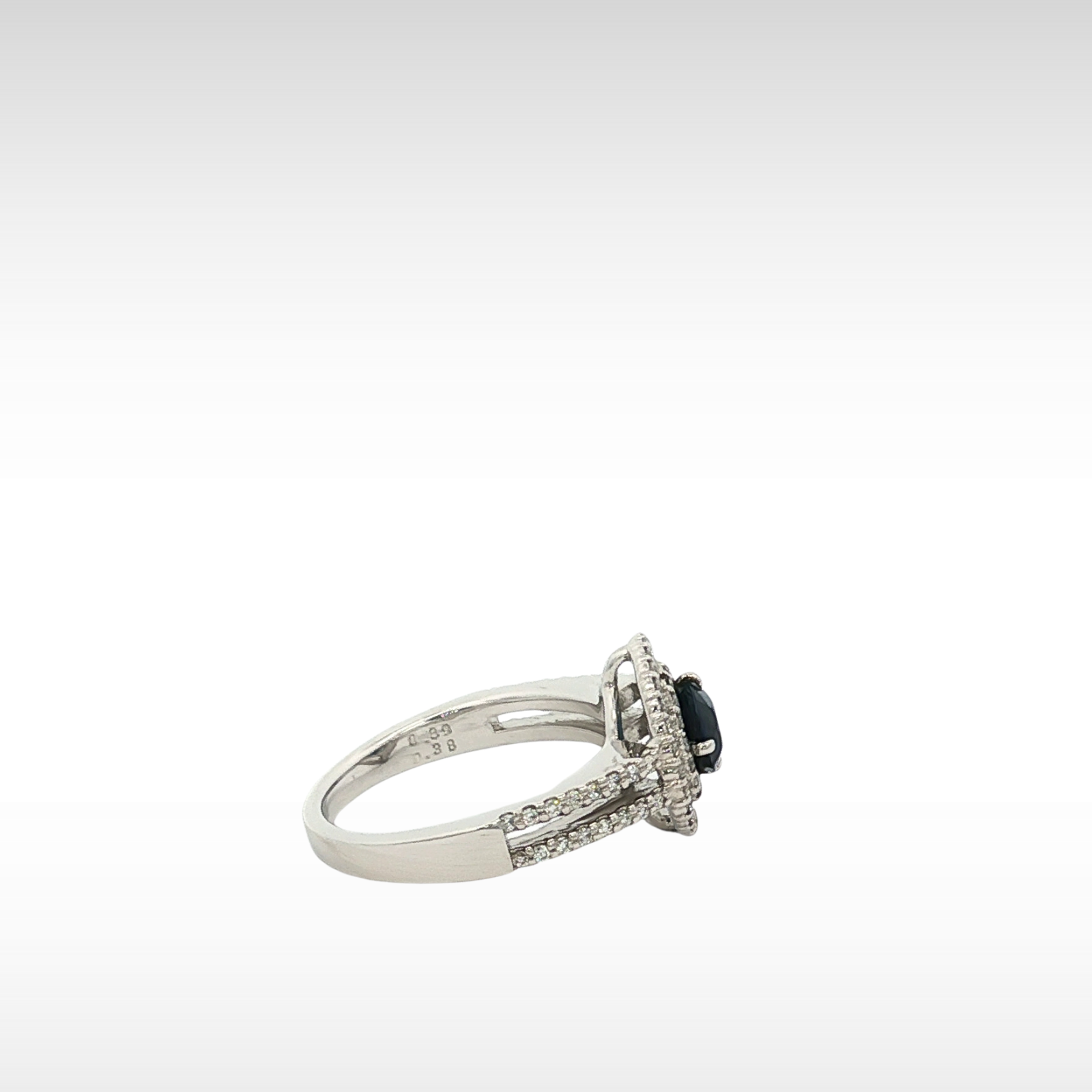 Saphire Diamond PT Ring 5.75