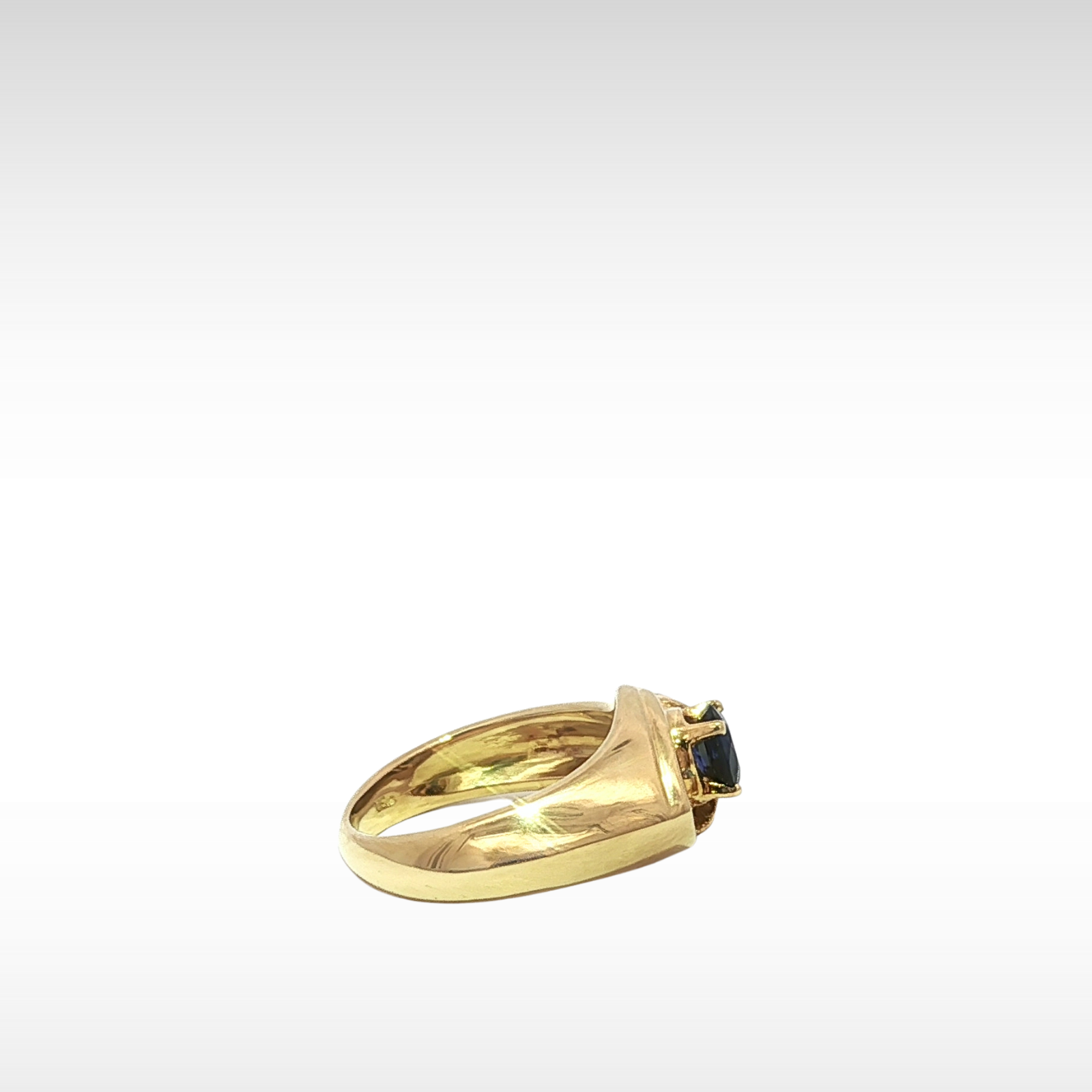 Sapphire Diamond Yellow Gold Ring 5
