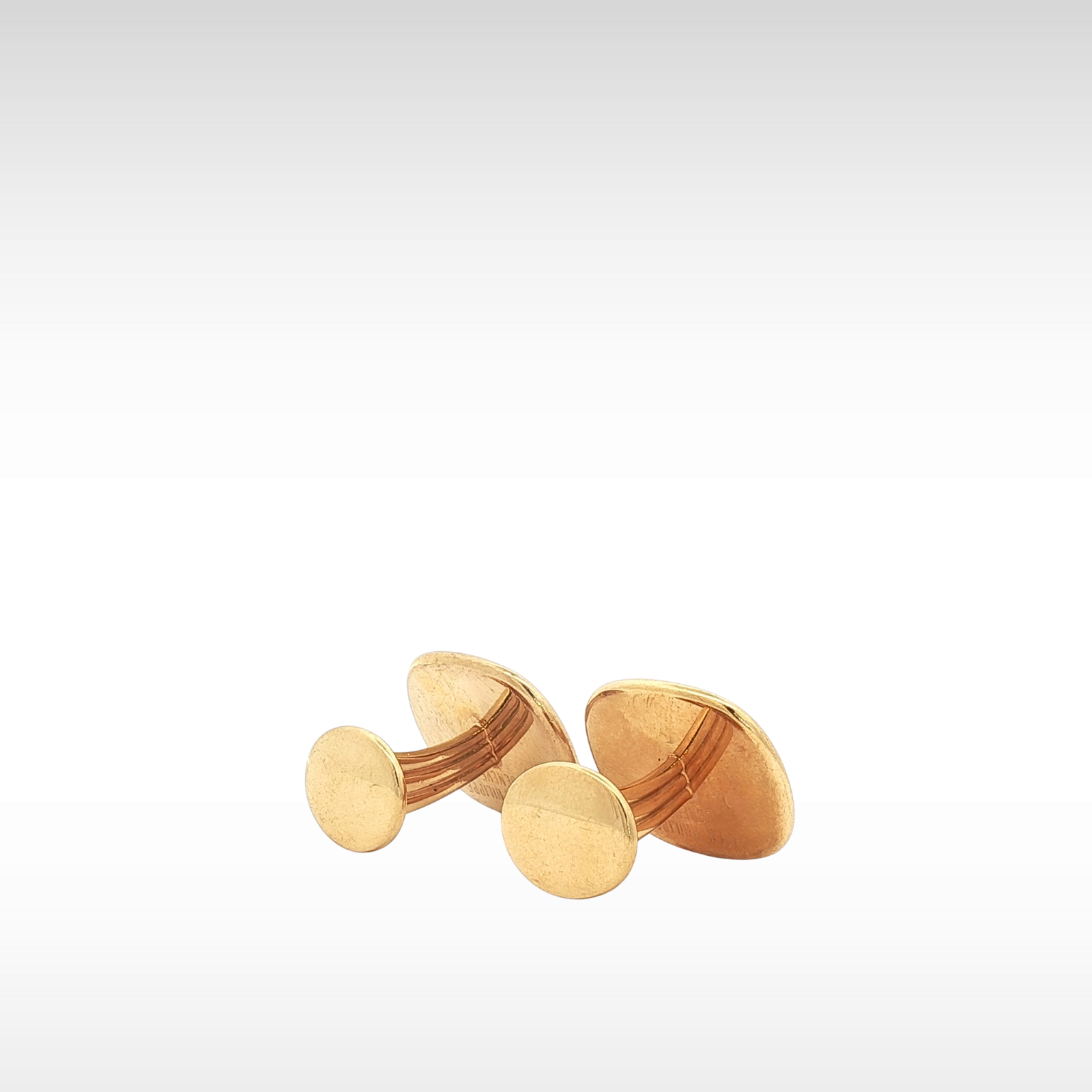 Ellipse Cufflinks Yellow Gold