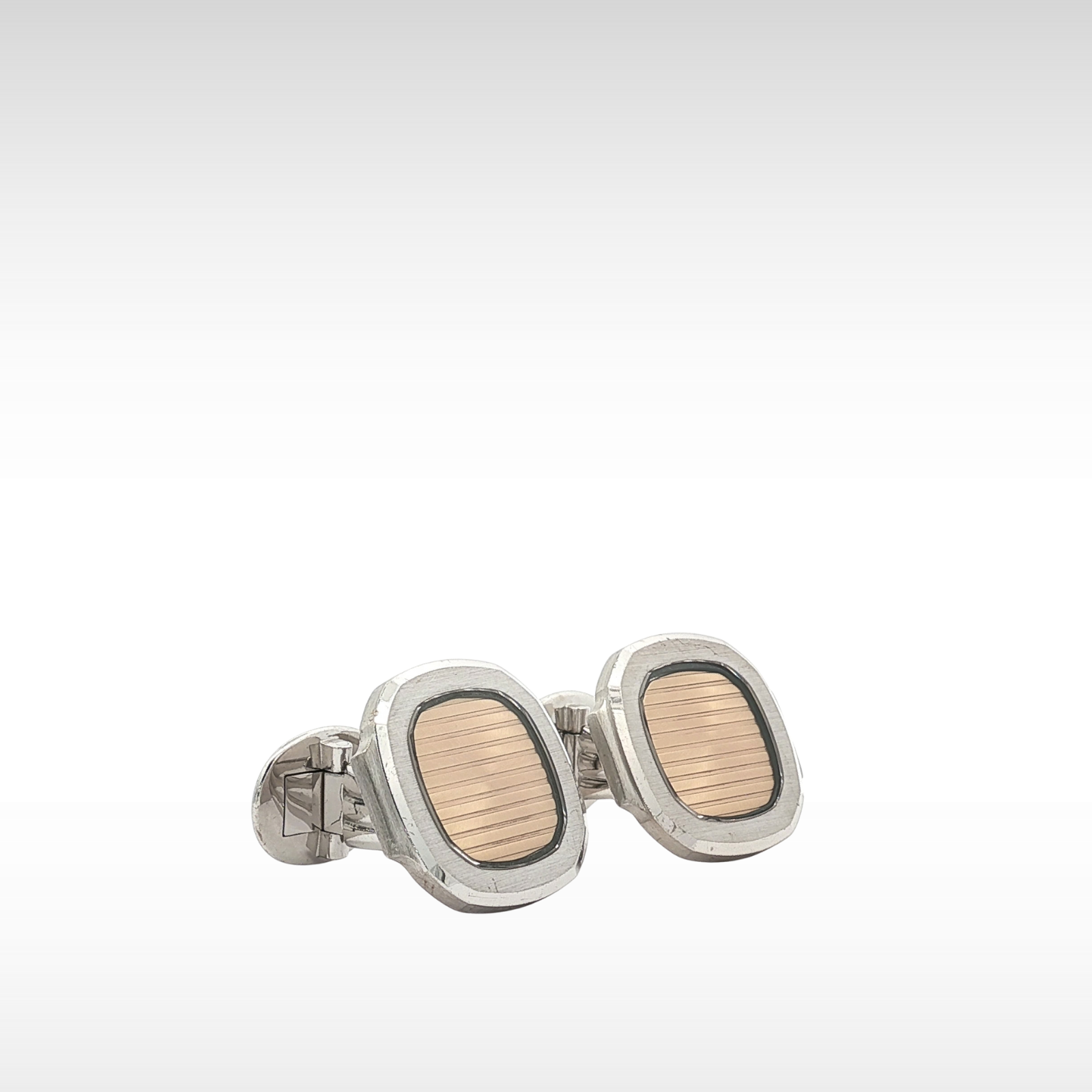 Nautilas Jumbo Cufflinks 9037 White Gold