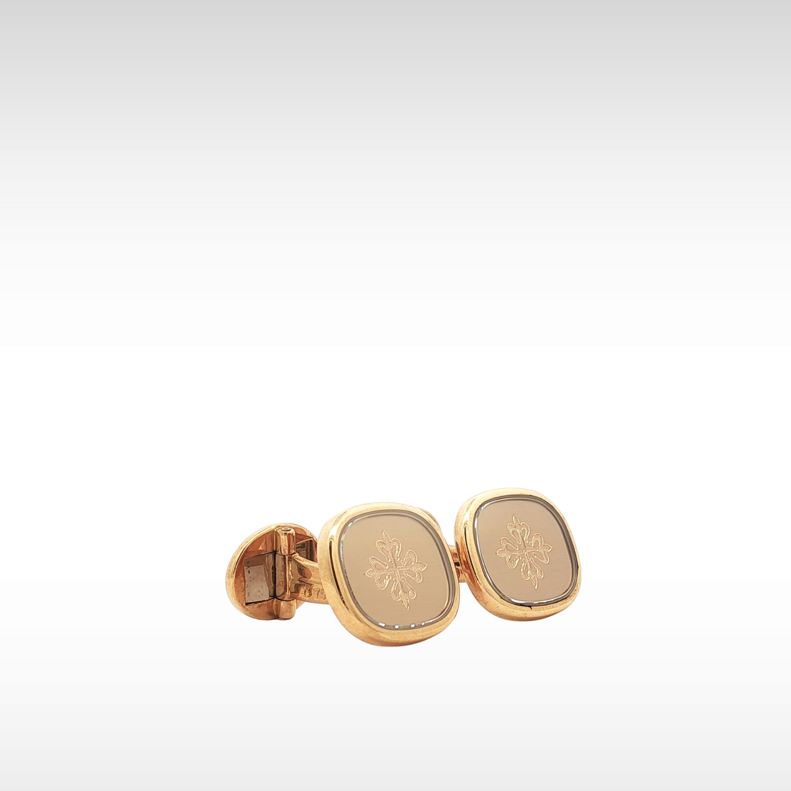 Ellipse Cufflinks & Tie Bar Yellow Gold