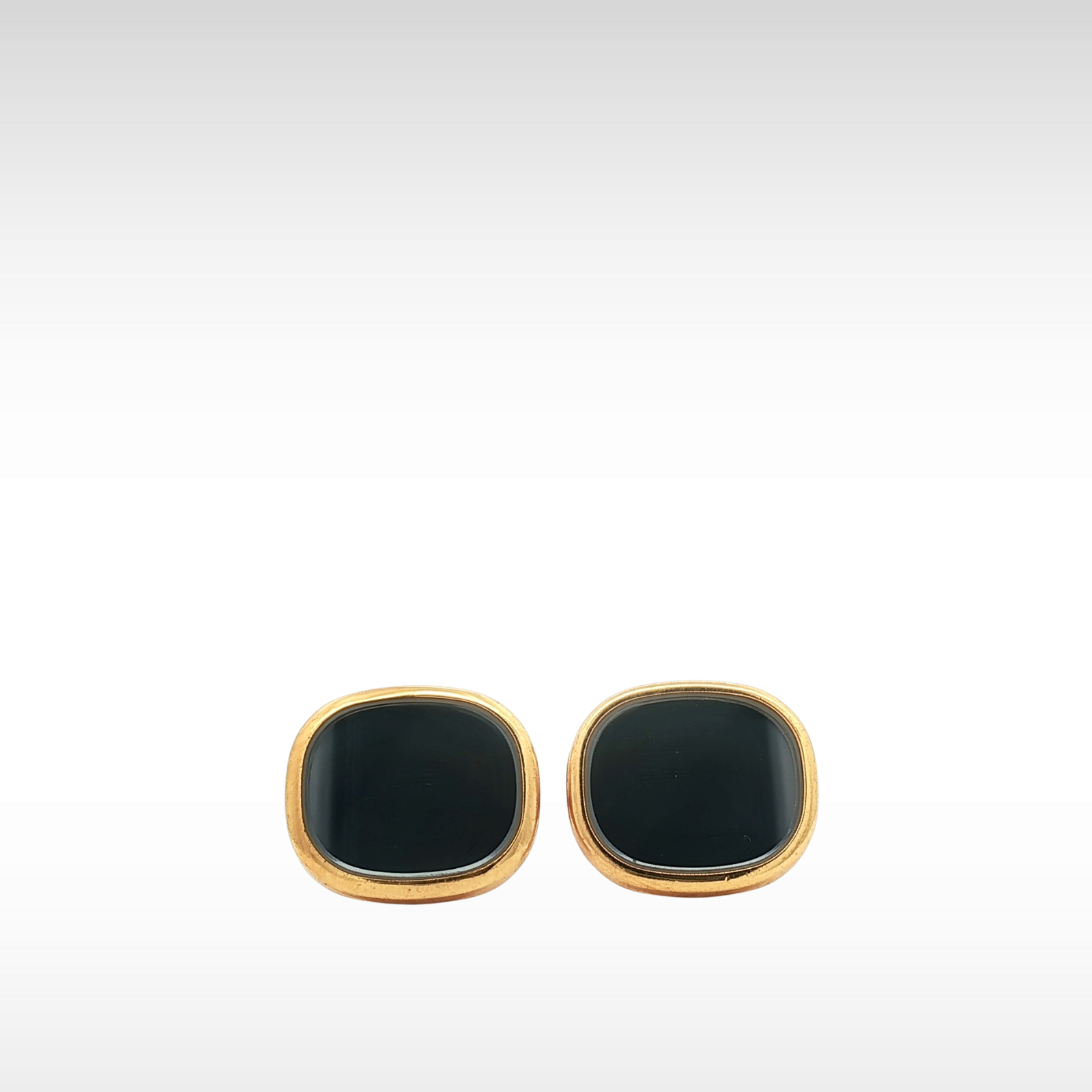 Ellipse Cufflinks & Tie Bar Yellow Gold