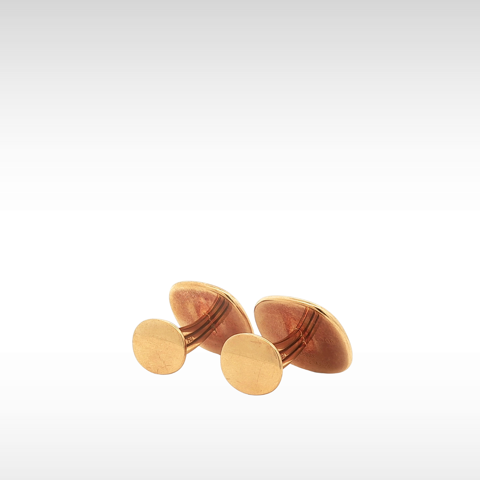Ellipse Jumbo 9002J Cufflinks Yellow Gold