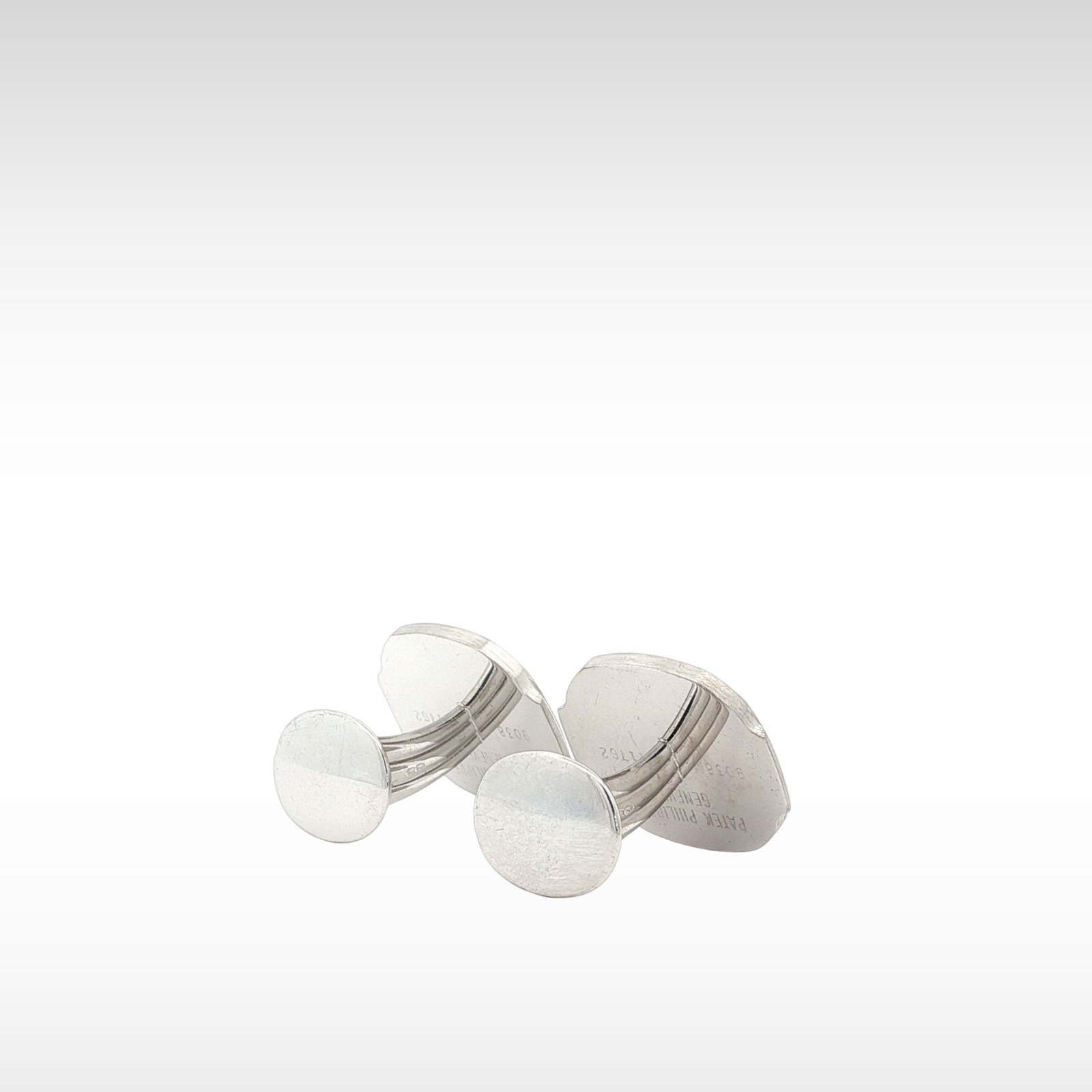 Nautilas Jumbo Cufflinks 9038 White Gold