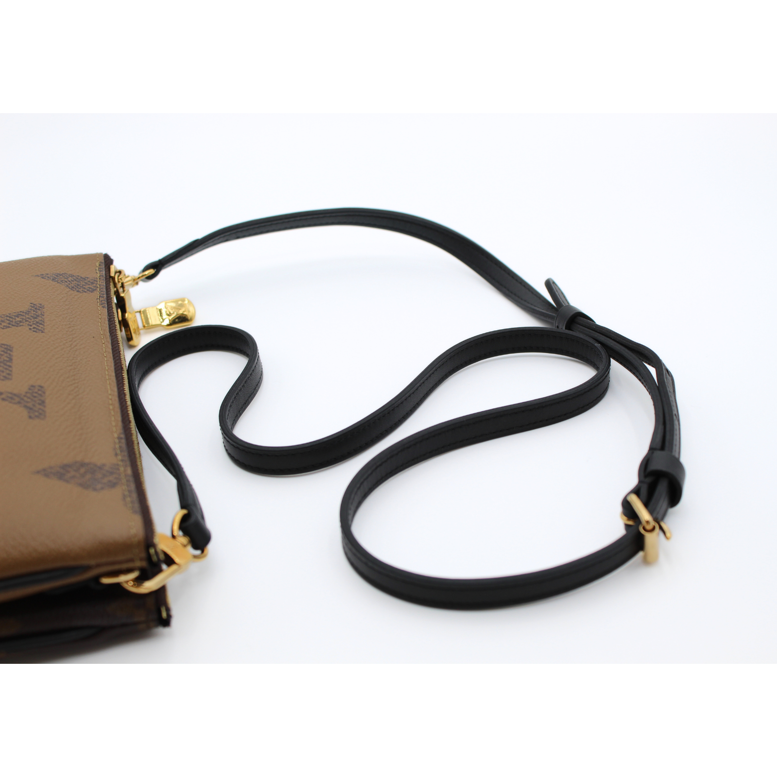 Pochette Double Zip Monogram Giant Crossbody Bag