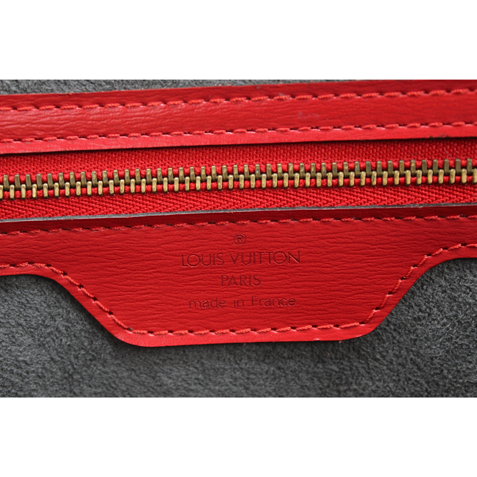 Saint Jacques Shopping Calf Red Shoulder Bag