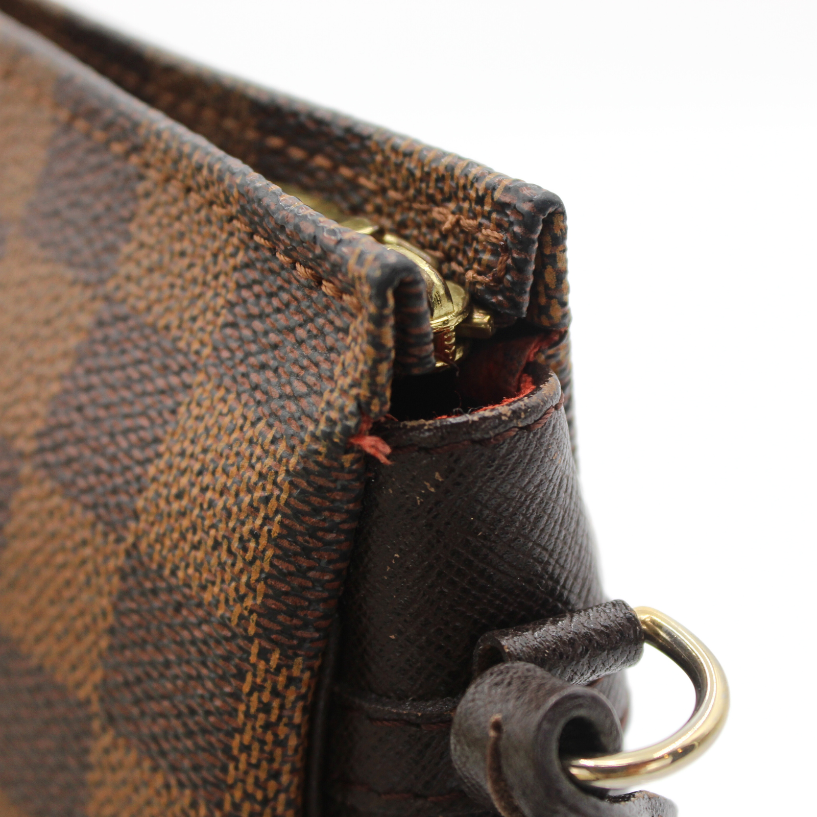 Trousse Makeup Damier Coated Canvas Ebene Pouch