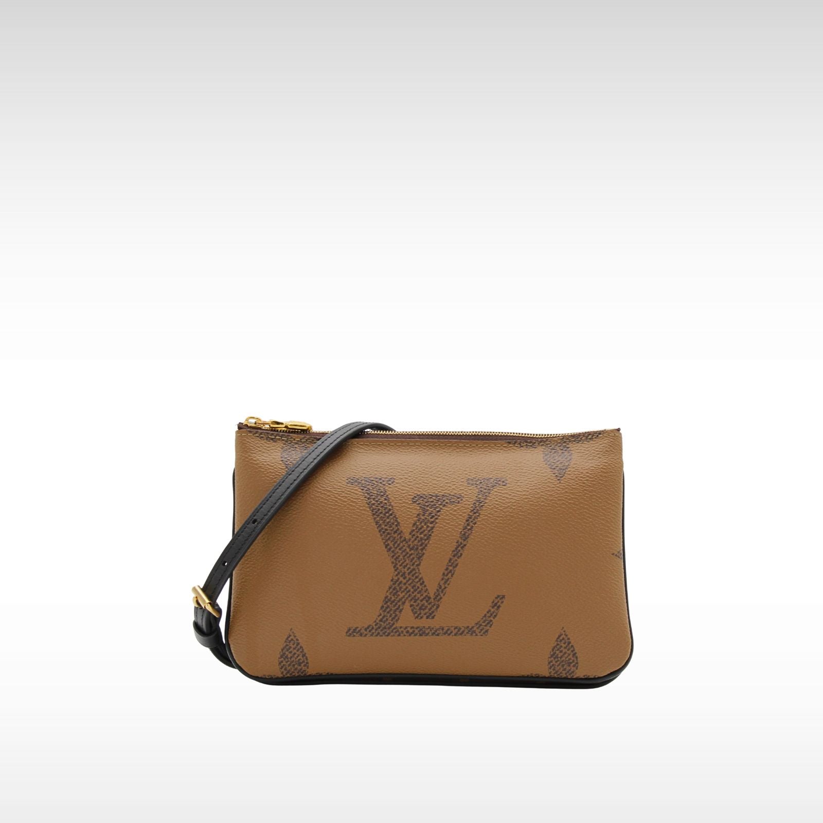 Pochette Double Zip Monogram Giant Crossbody Bag
