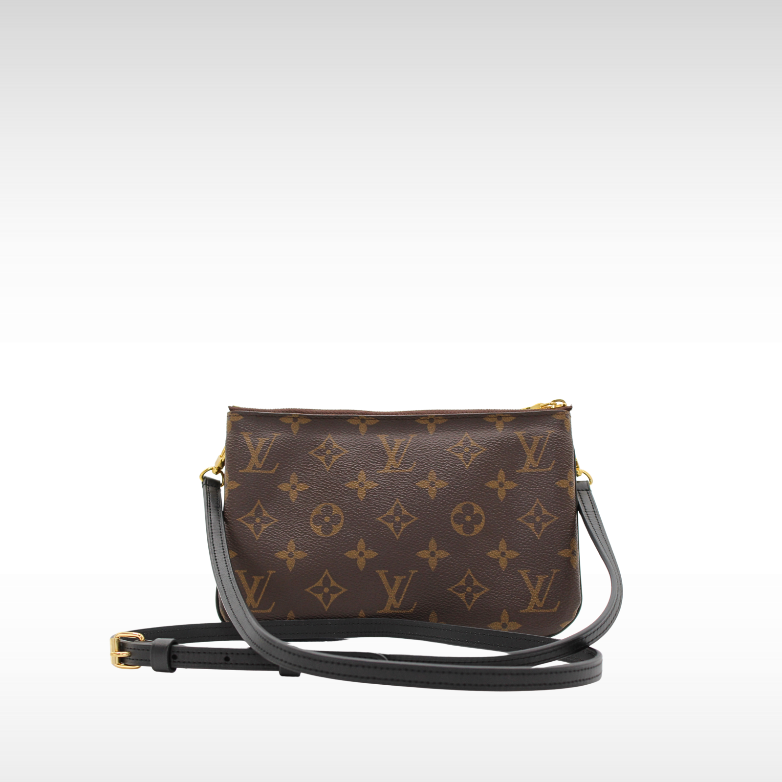 Pochette Double Zip Monogram Giant Crossbody Bag