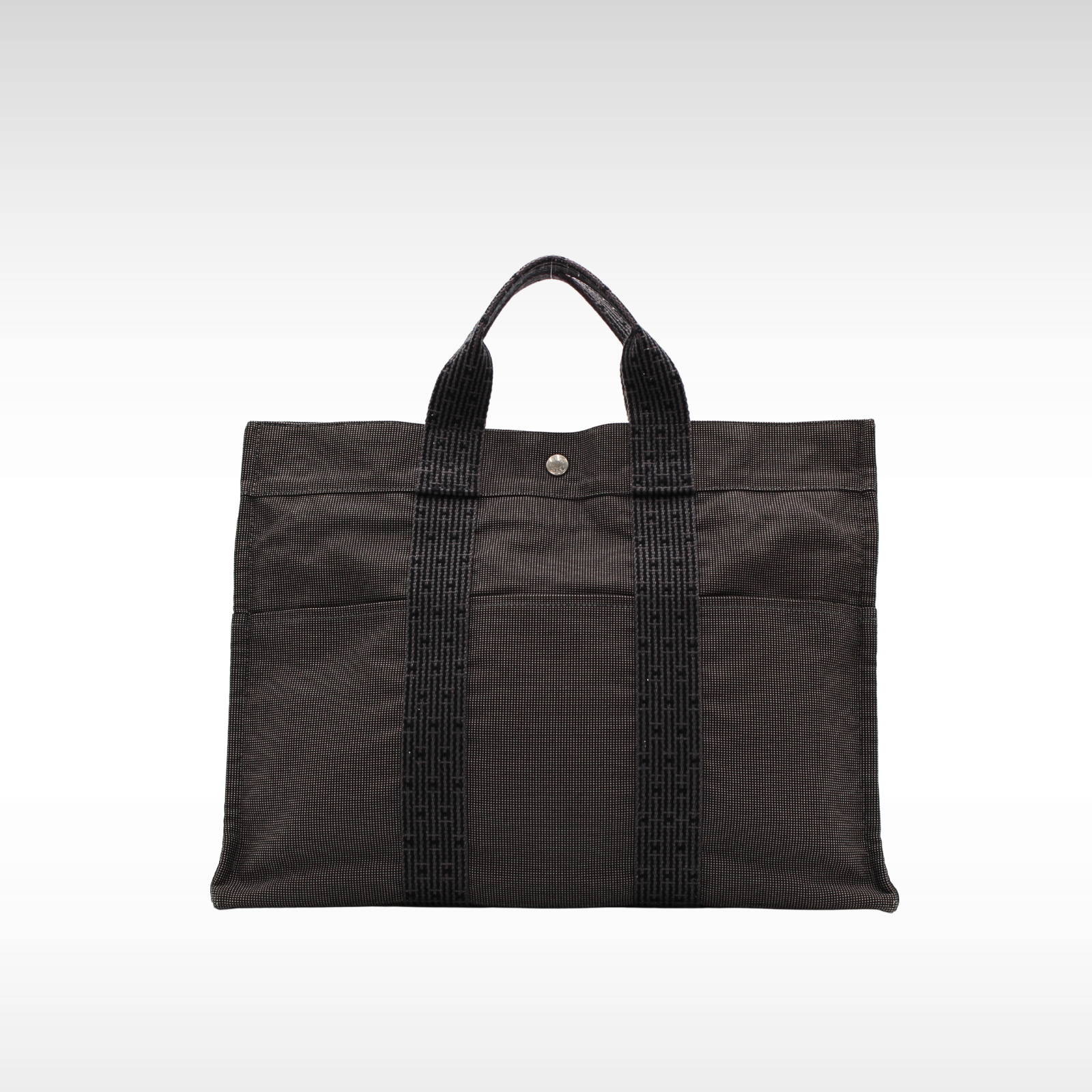 Herline MM Canvas Black Hand Bag