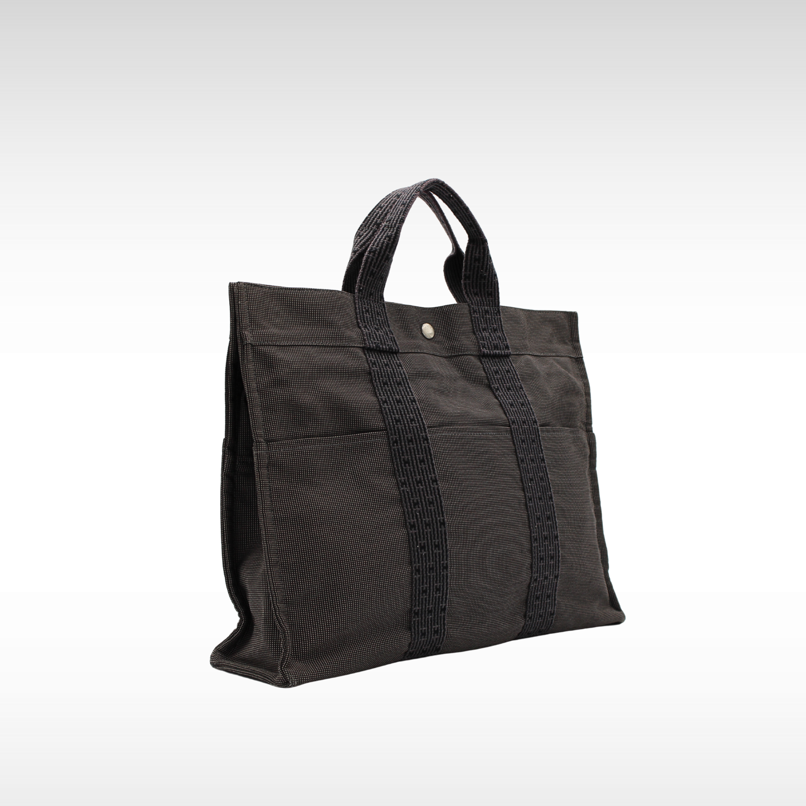 Herline MM Canvas Black Hand Bag