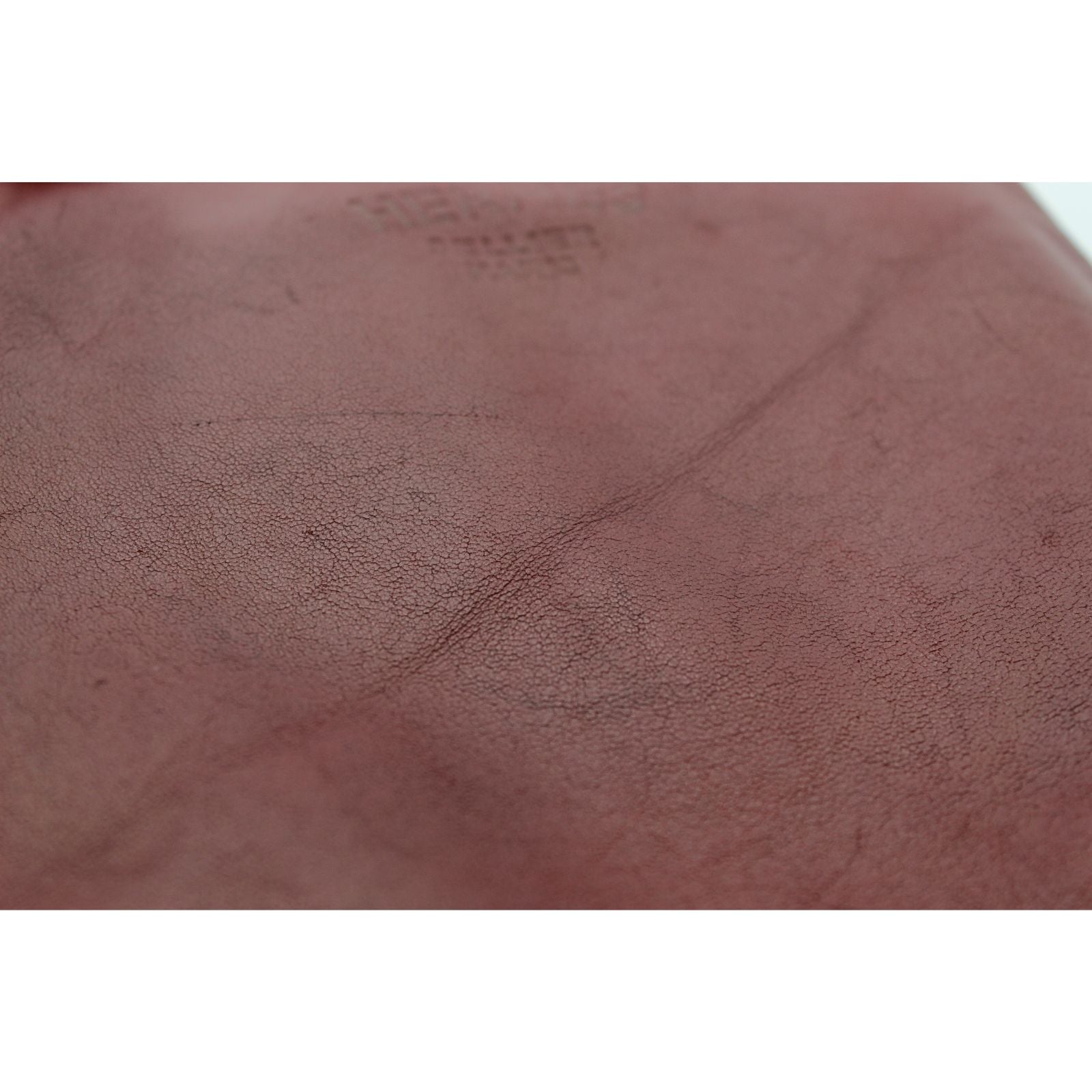 Sac Aline Mini Bicolor Agneau Rouge H+Terre Battue Crossbody Bag