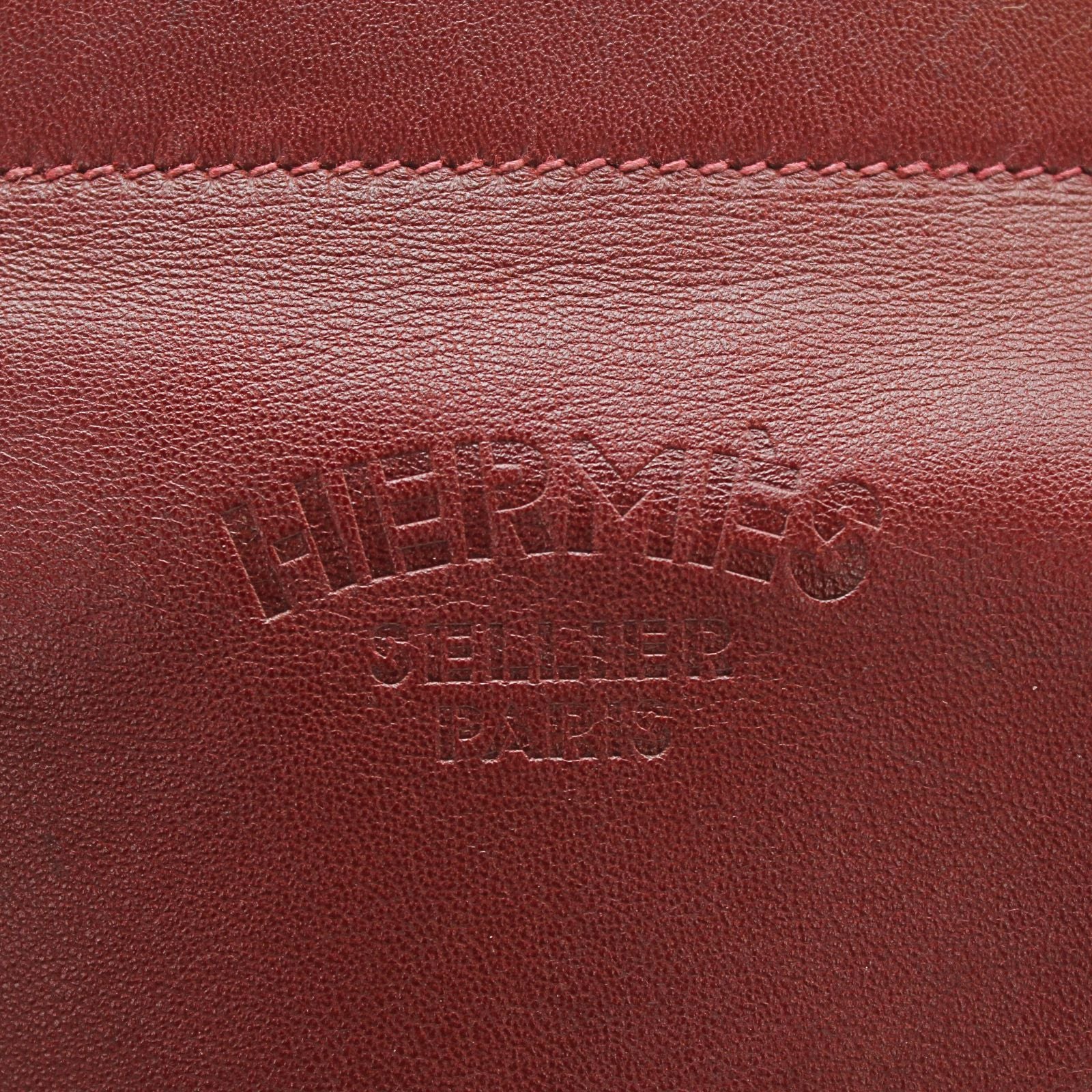 Sac Aline Mini Bicolor Agneau Rouge H+Terre Battue Crossbody Bag