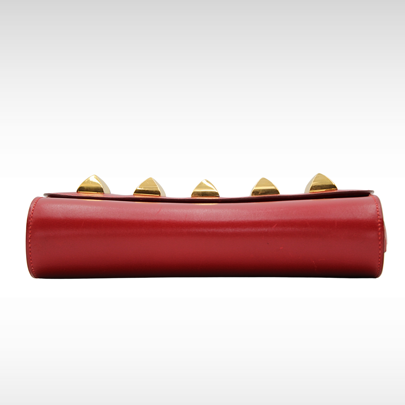 Doggy Medor Box Calf Rouge Vif Shoulder Bag