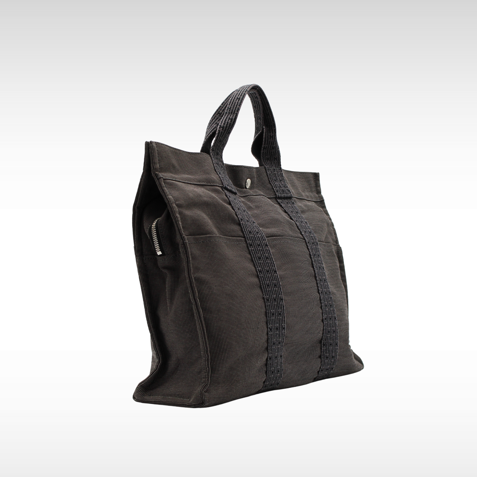 Herline MM Canvas Black Hand Bag