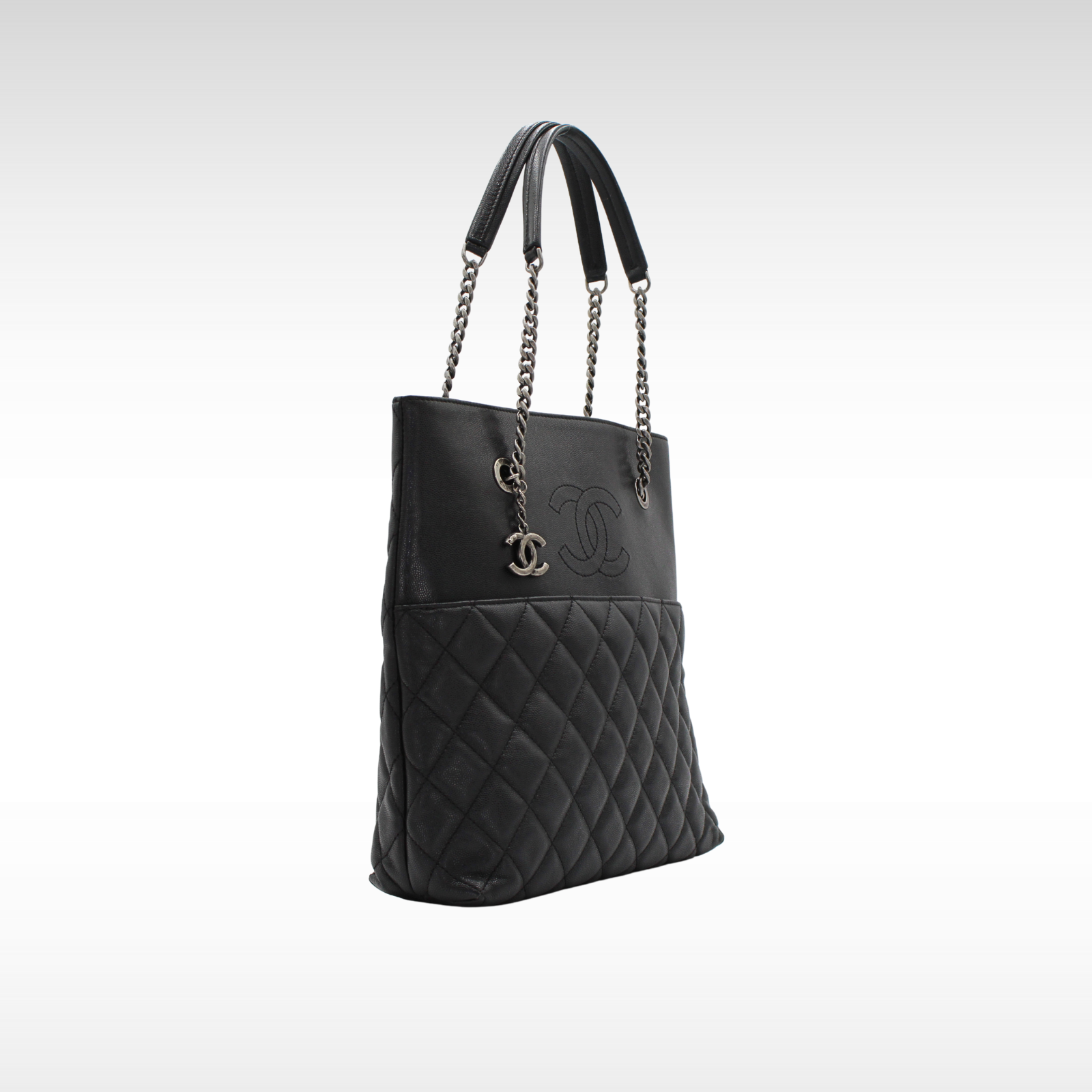 Caviar Black Tote Bag