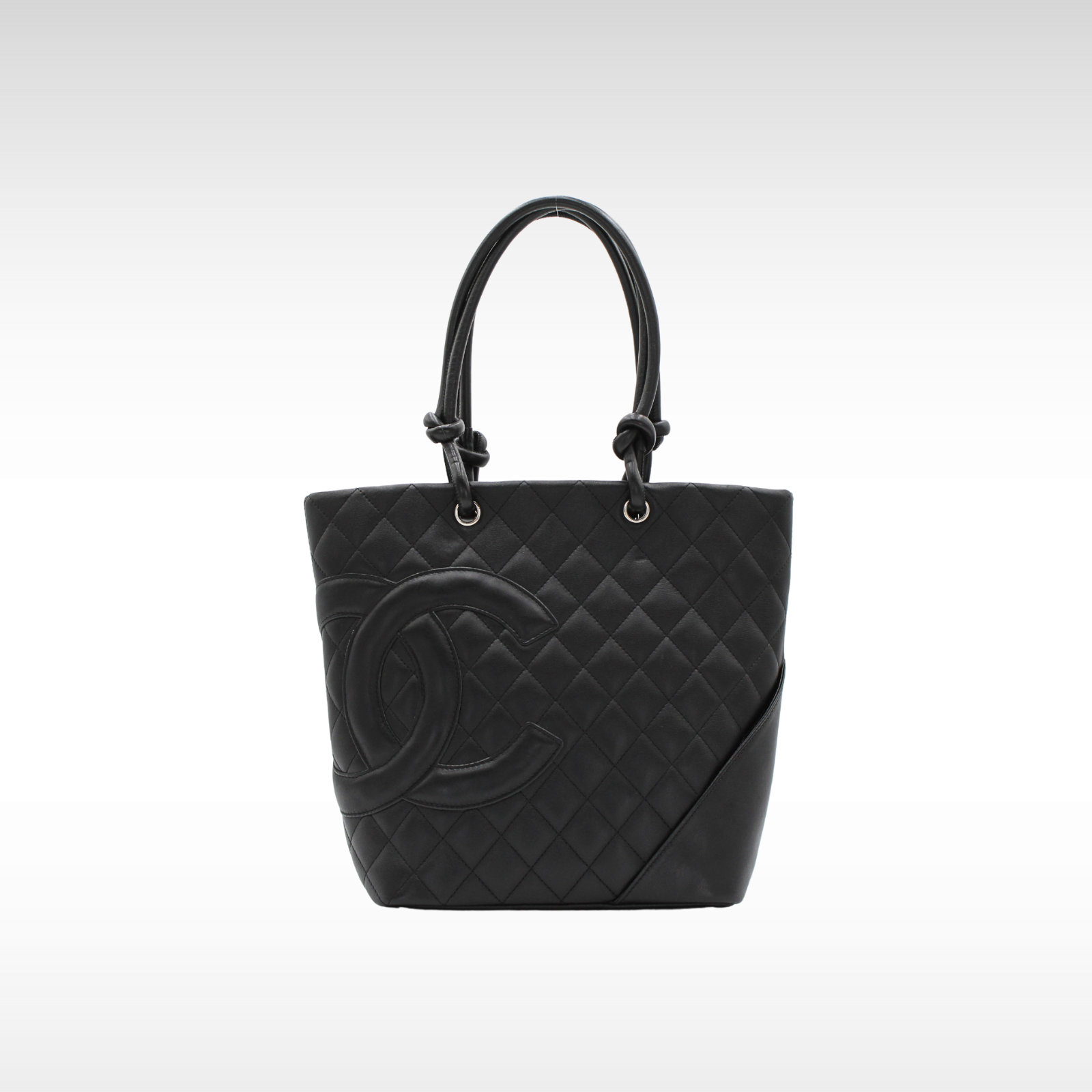 Cambon Calf Black Tote Bag