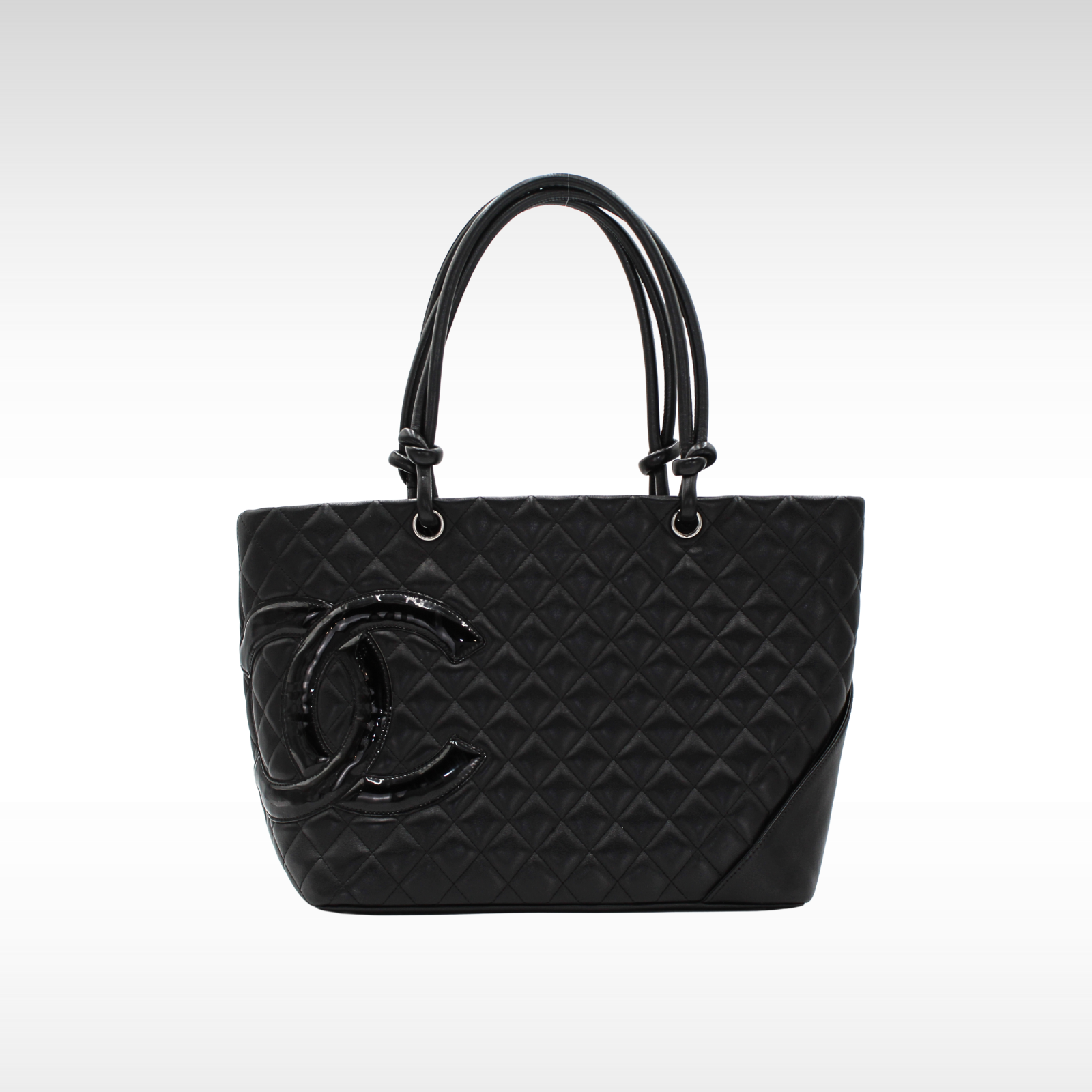 Cambon Calf Black Tote Bag