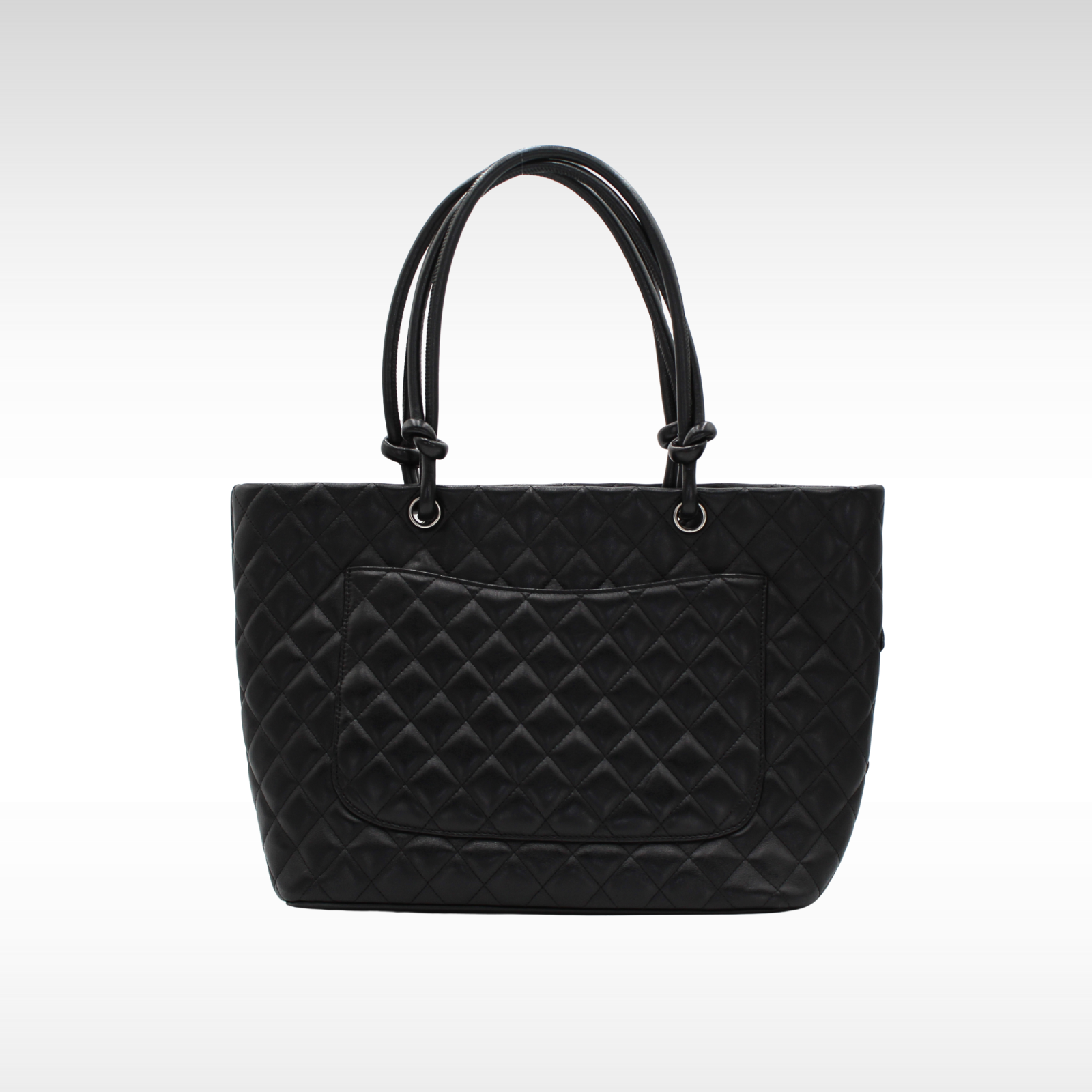 Cambon Calf Black Tote Bag