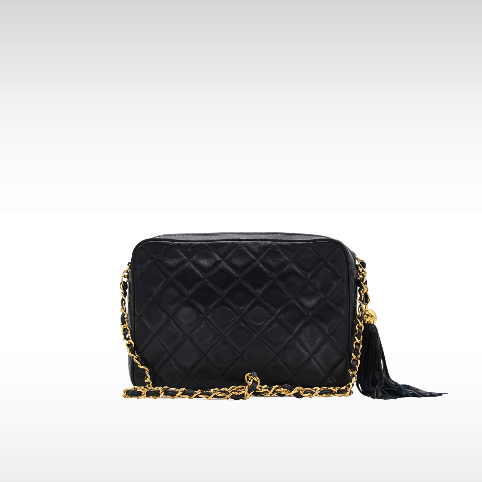 Lamb Navy Crossbody Bag