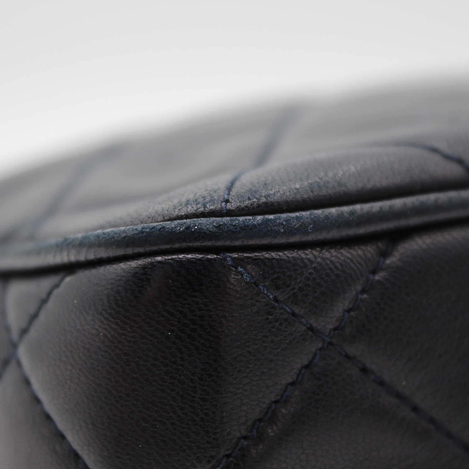 Lamb Navy Crossbody Bag