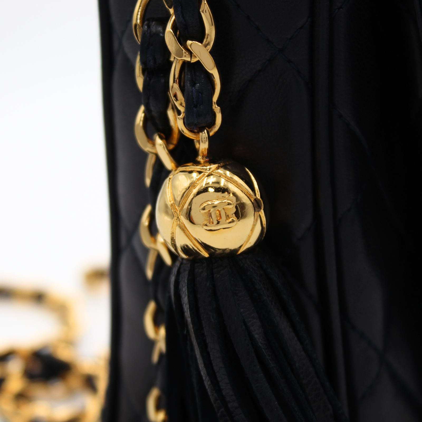Lamb Navy Crossbody Bag