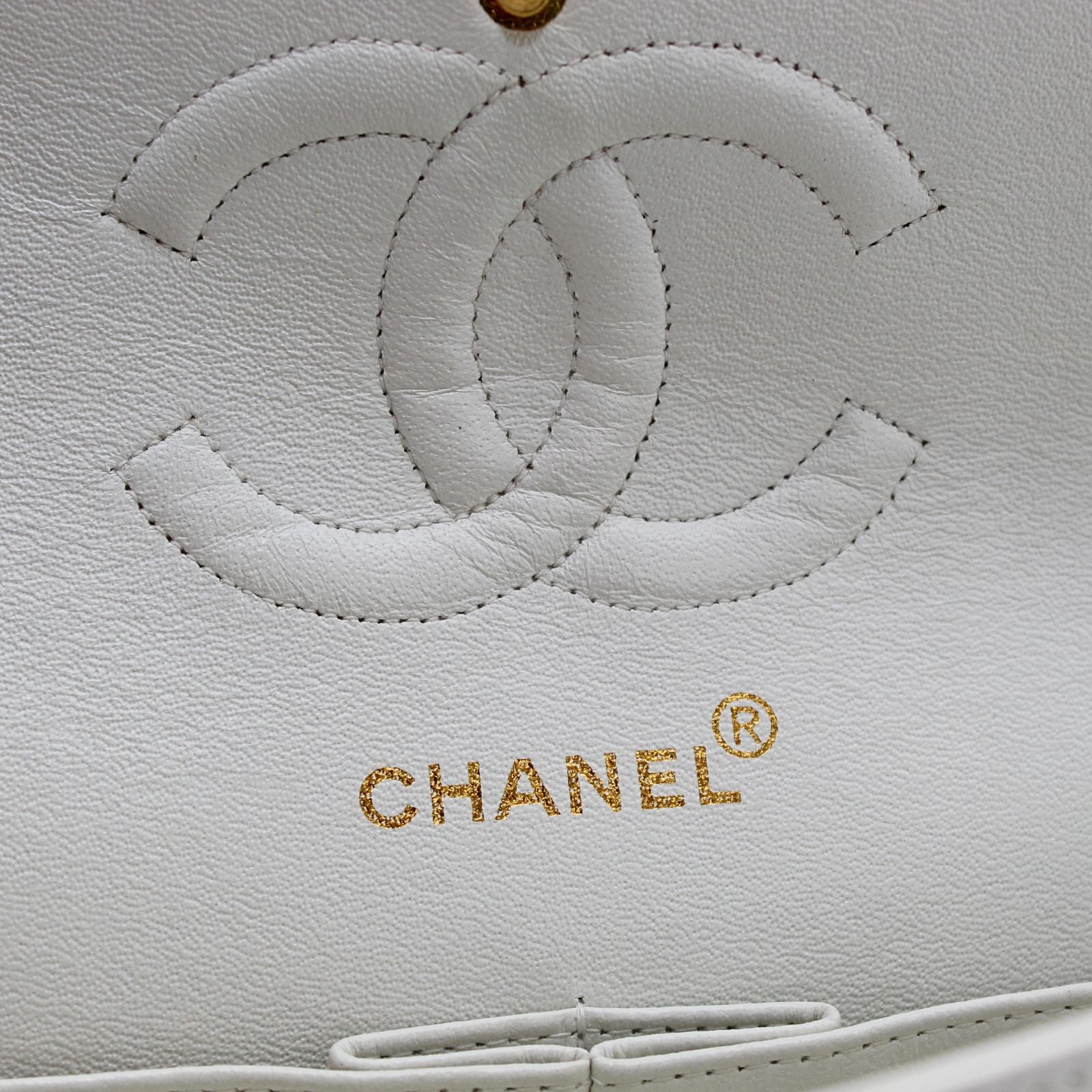 Classic Lamb White Shoulder Bag