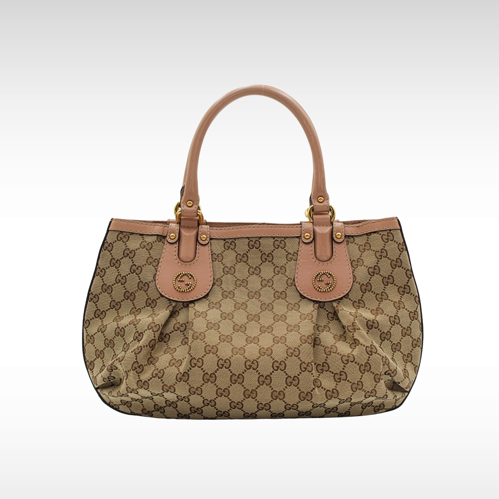 GG-Canvas Canvas Brown Hand Bag