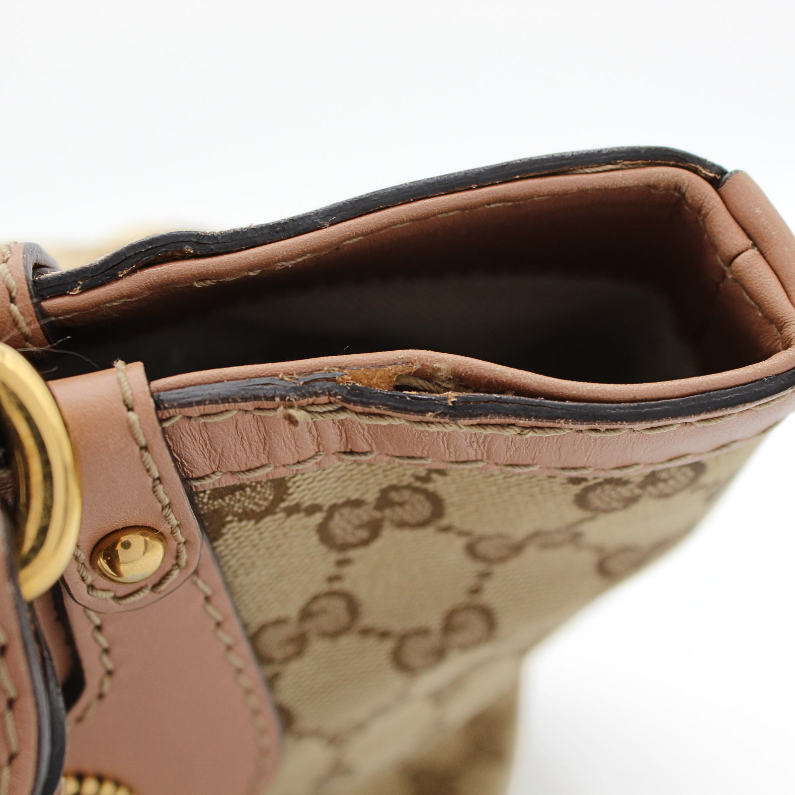 GG-Canvas Canvas Brown Hand Bag