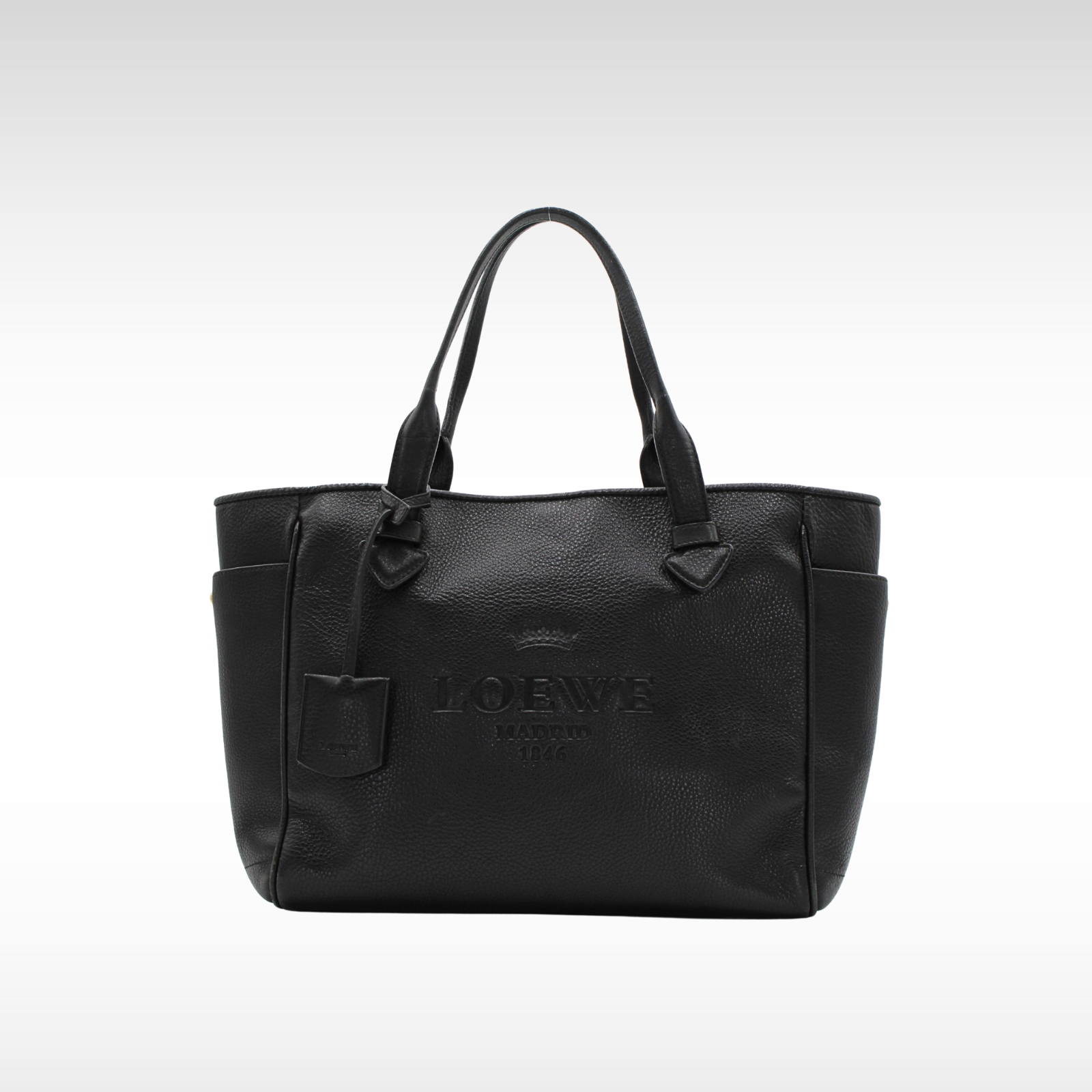 Heritage Calf Black Shoulder Bag