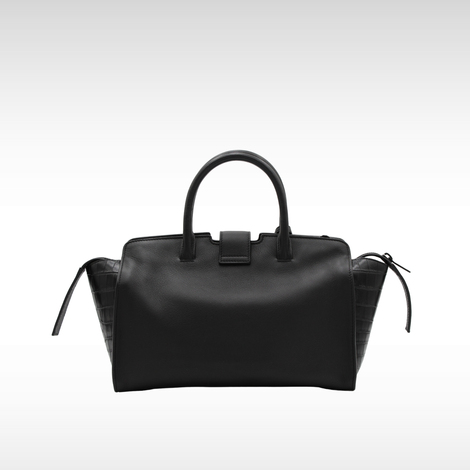 Downtown Calf Black Handbag