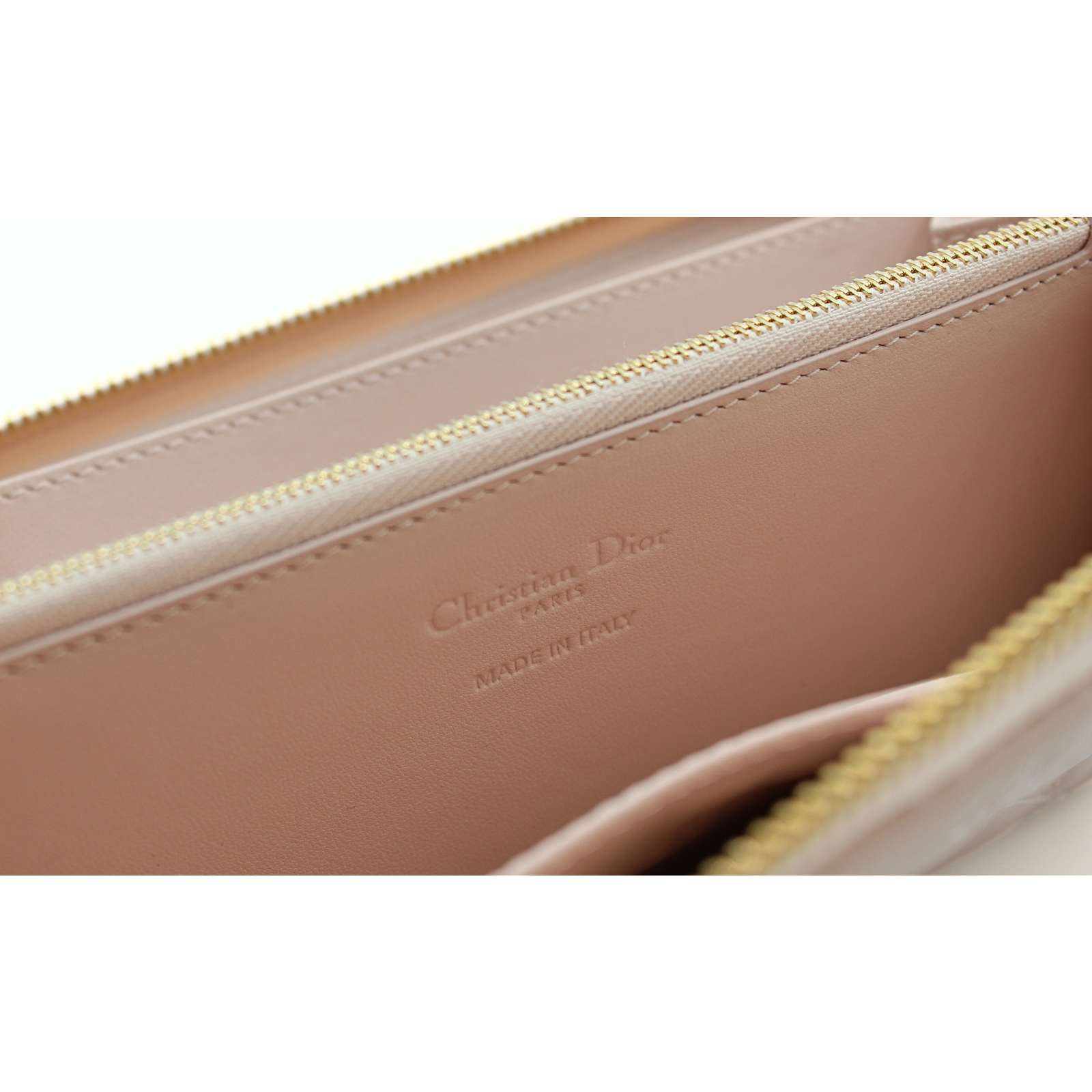 Lady Dior Voyageur Cannage Lamb Pink Wallet