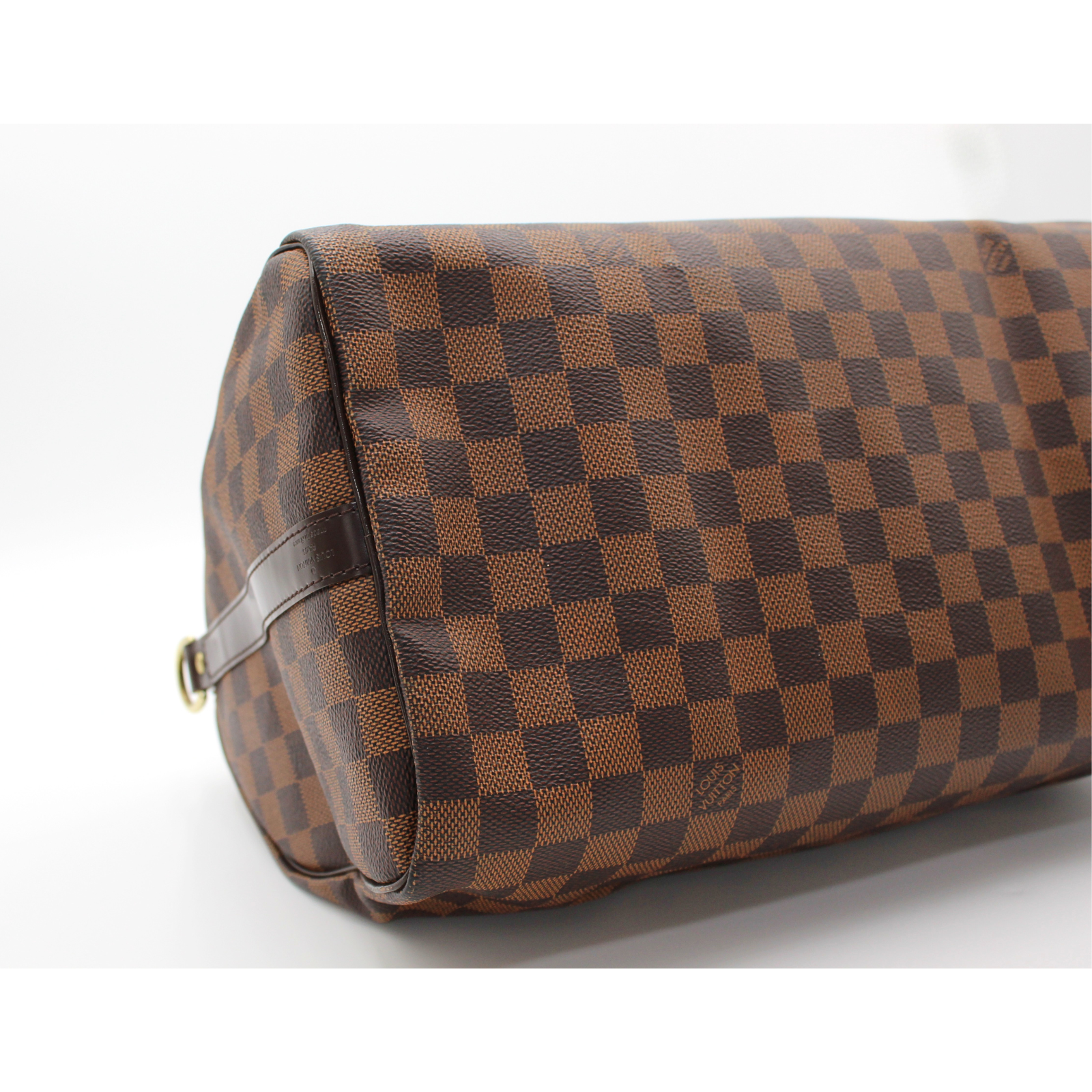 Speedy Bandouliere 35 Damier Coated Canvas Ebene Handbag