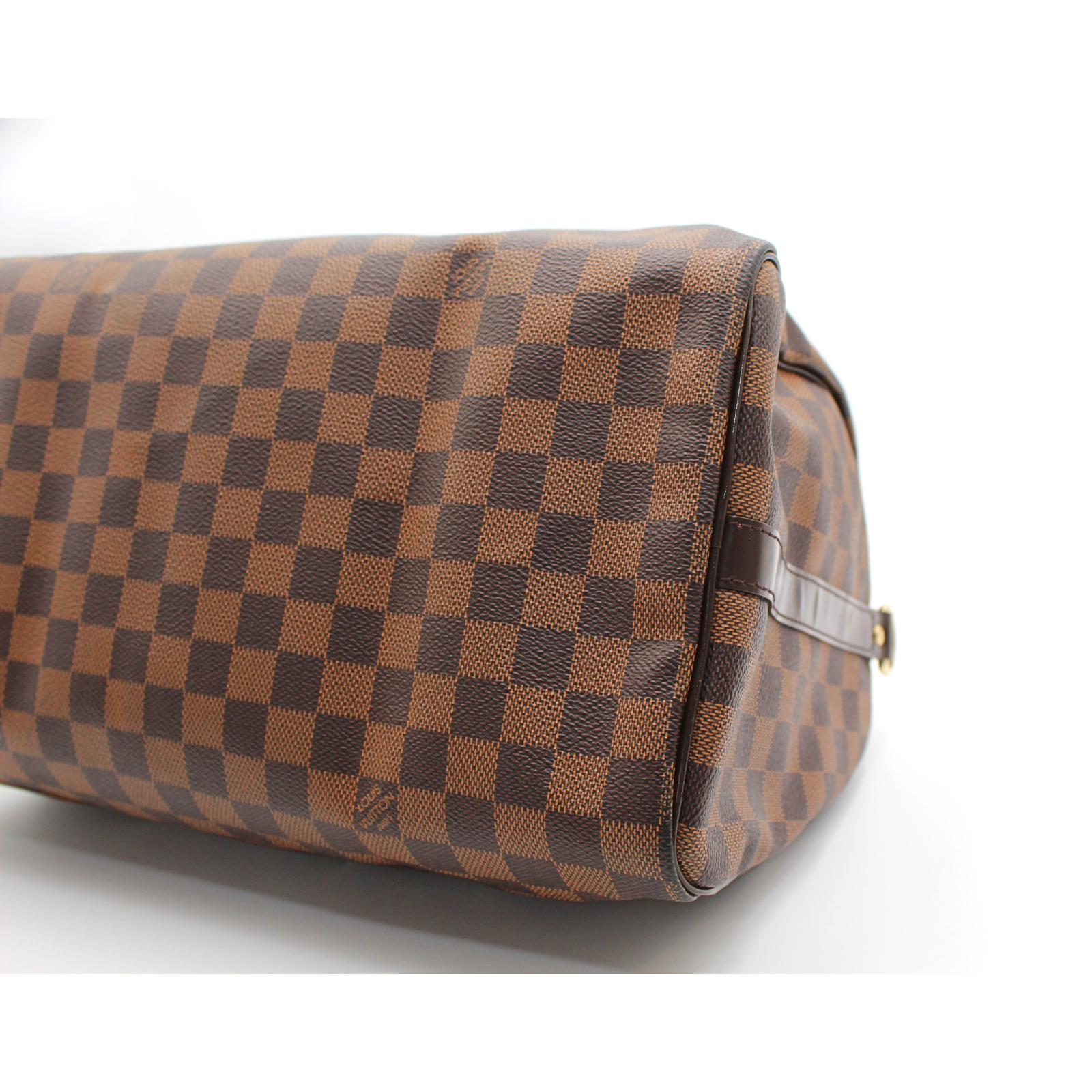 Speedy Bandouliere 35 Damier Coated Canvas Ebene Handbag