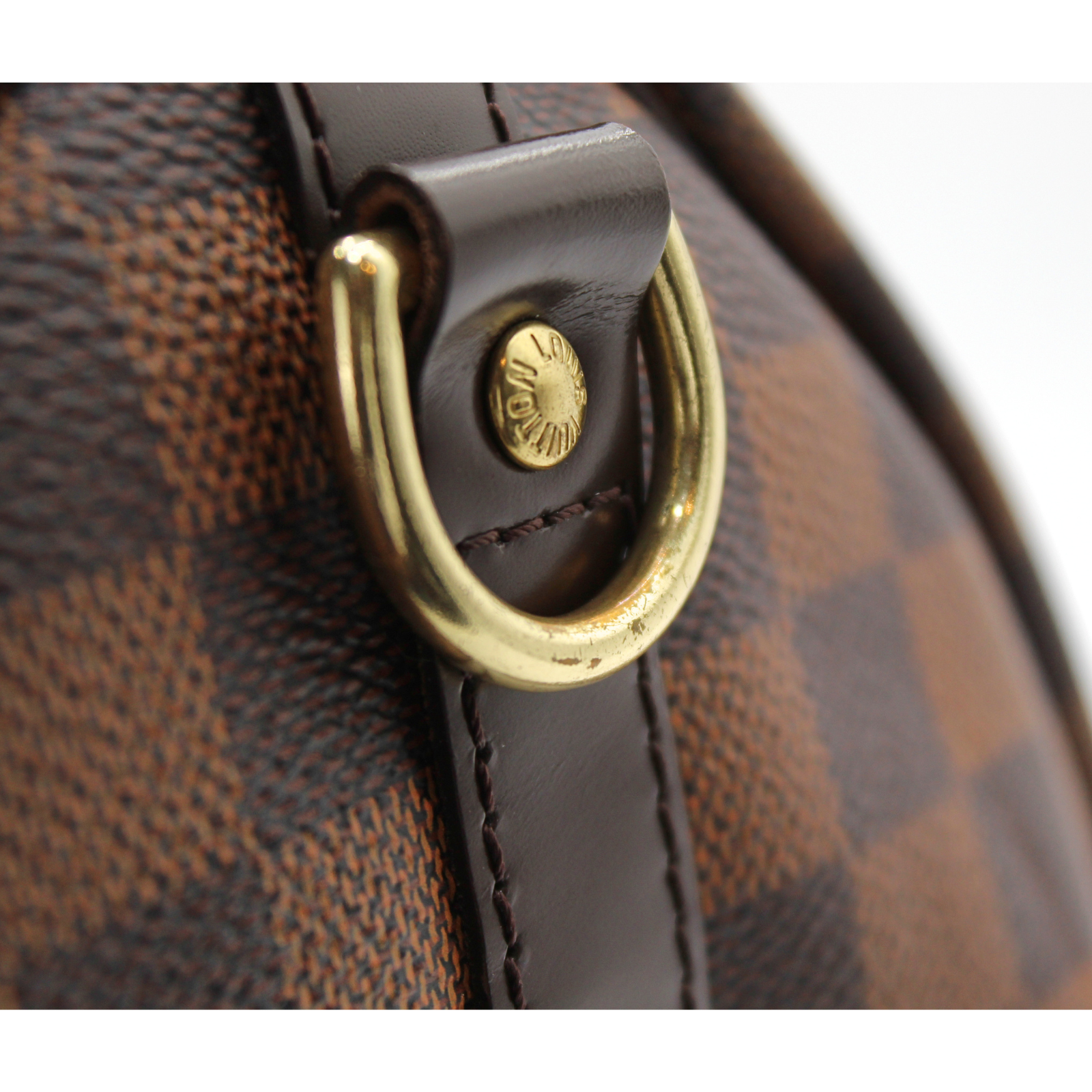 Speedy Bandouliere 35 Damier Coated Canvas Ebene Handbag