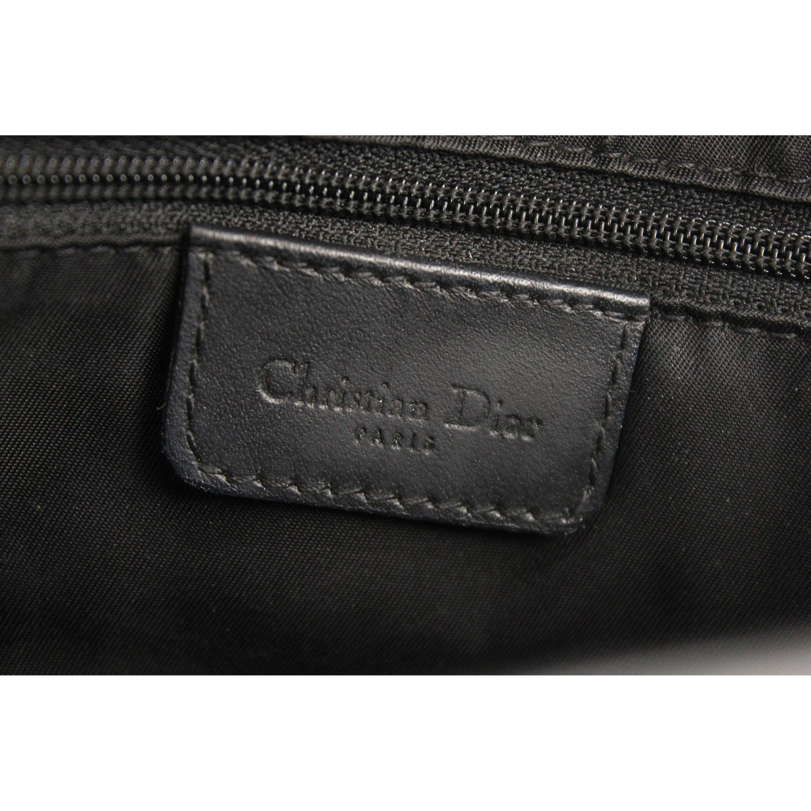 Saddle Oblique Canvas Black Shoulder Bag