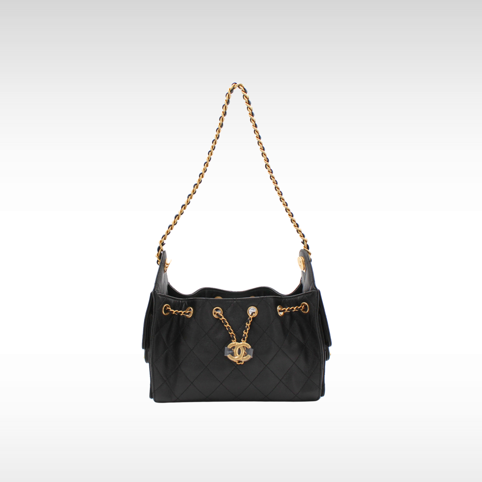 Chanel 25 Mini Caviar Black Shoulder Bag