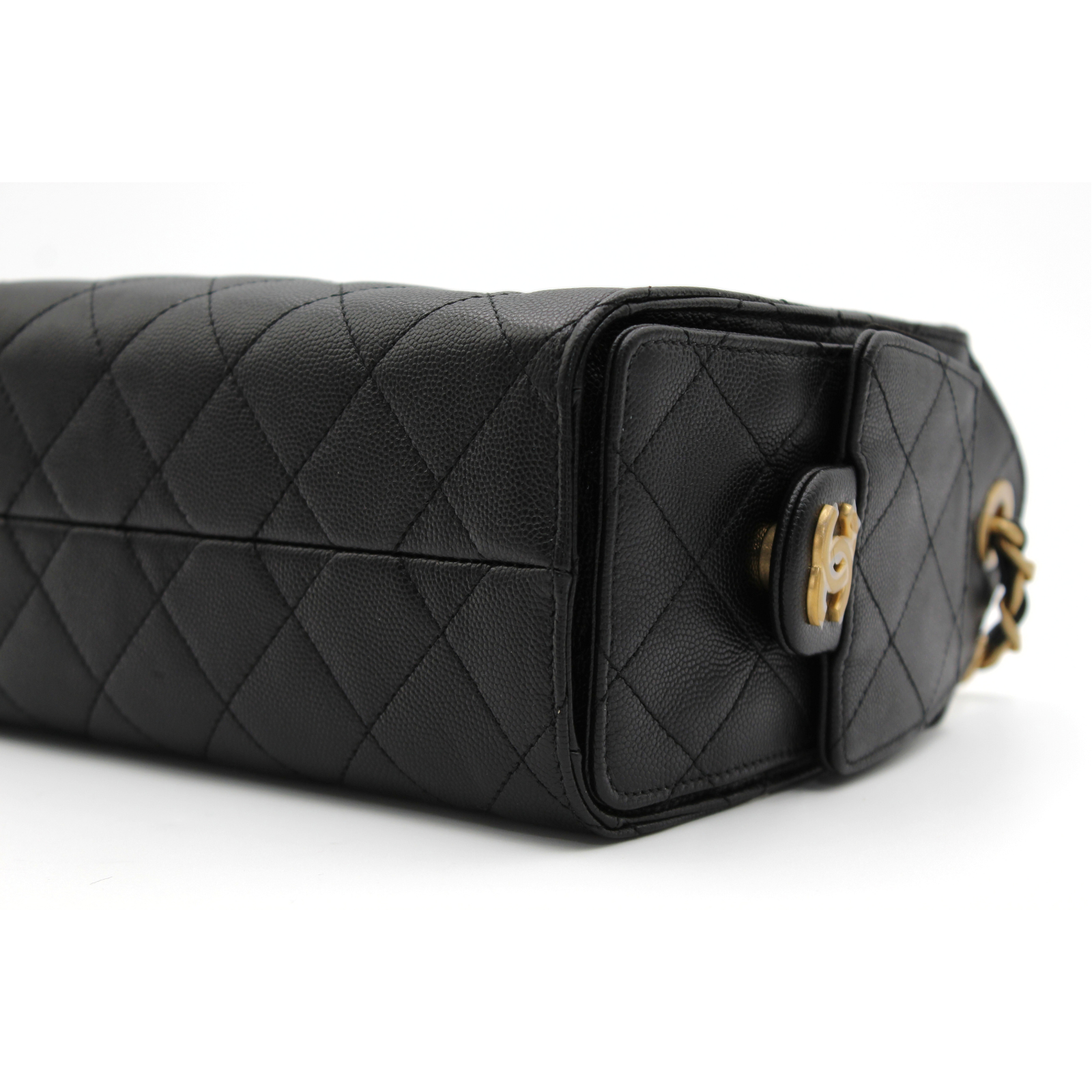 Chanel 25 Mini Caviar Black Shoulder Bag
