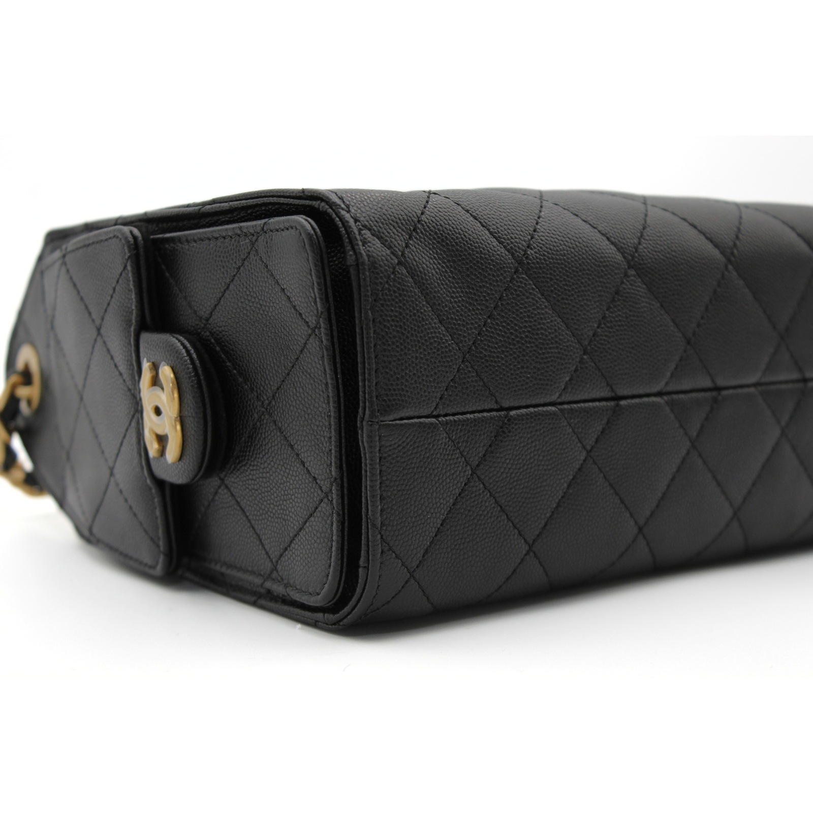 Chanel 25 Mini Caviar Black Shoulder Bag