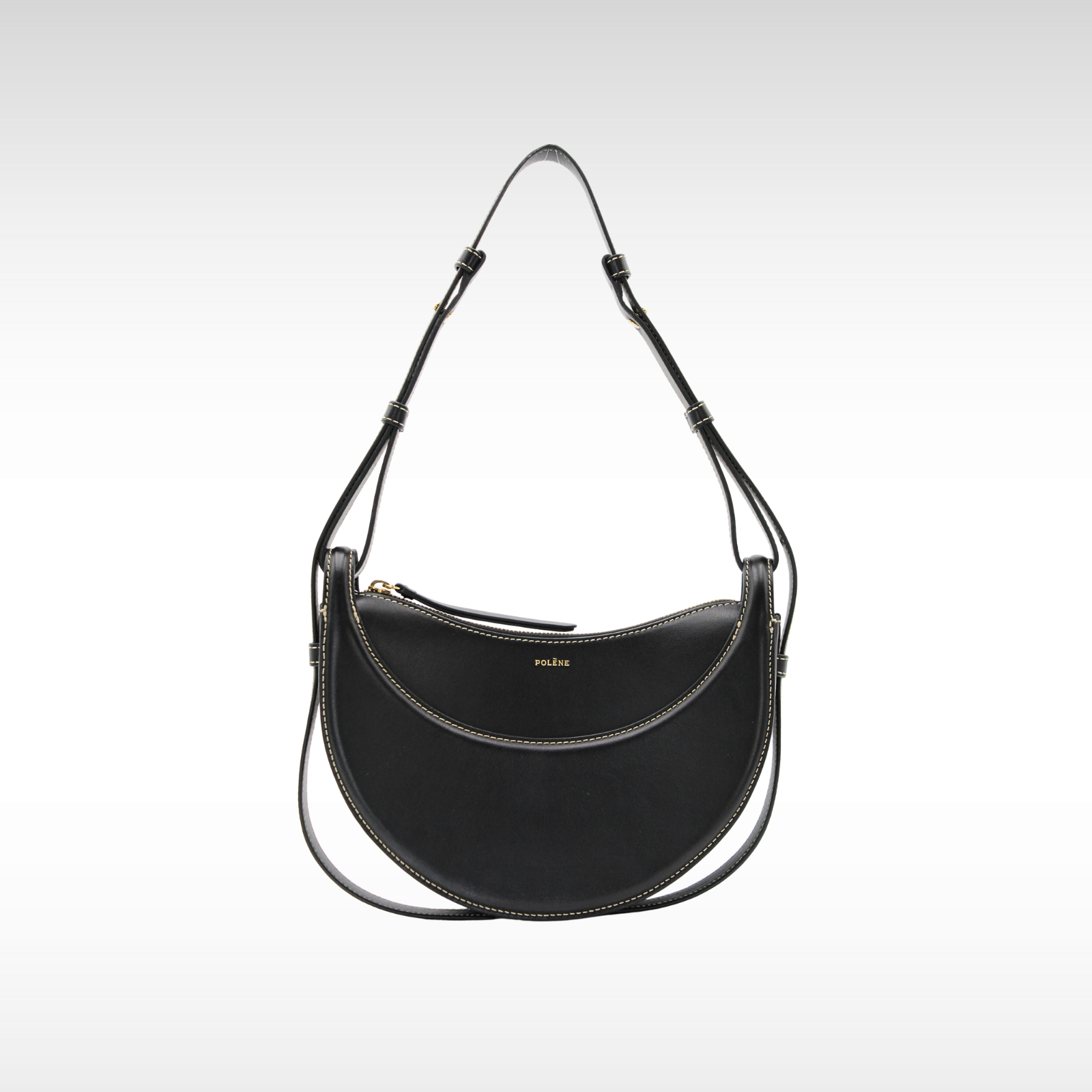 Numero Dix Calf Black Shoulder Bag