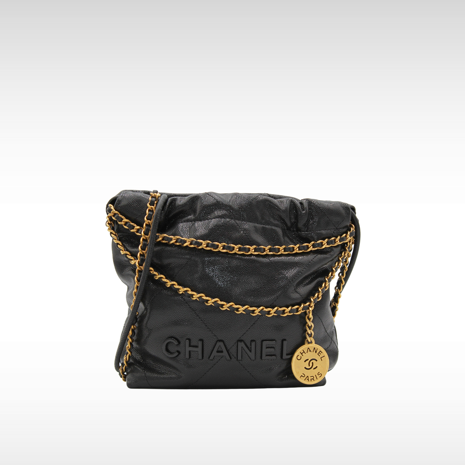 Chanel 22 Mini Caviar Black Shoulder Bag