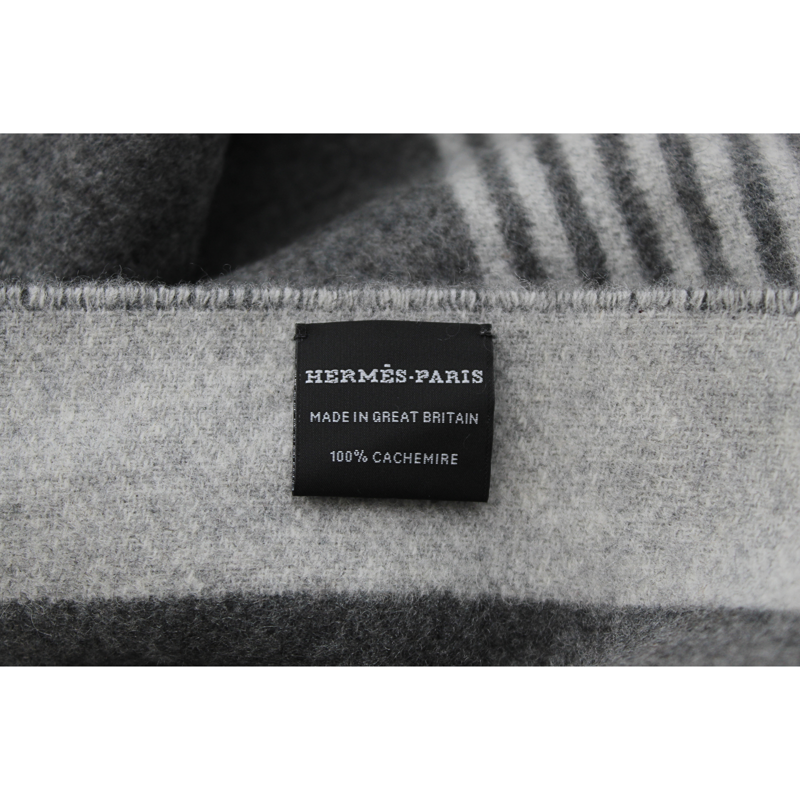 Sangle A Boucle Cashmere Gray Scarf