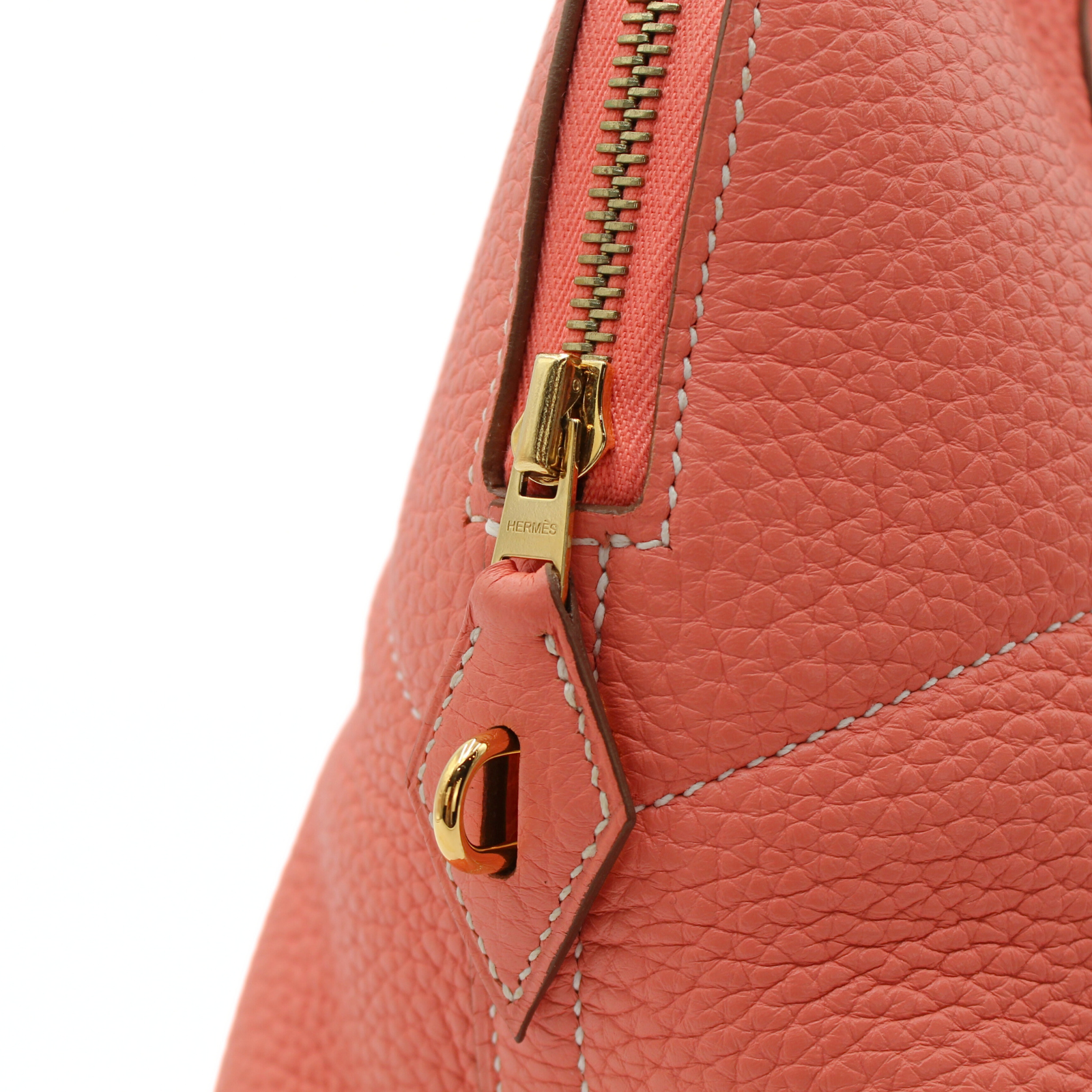 Bolide 35 Taurillon Clemence Crevette Handbag