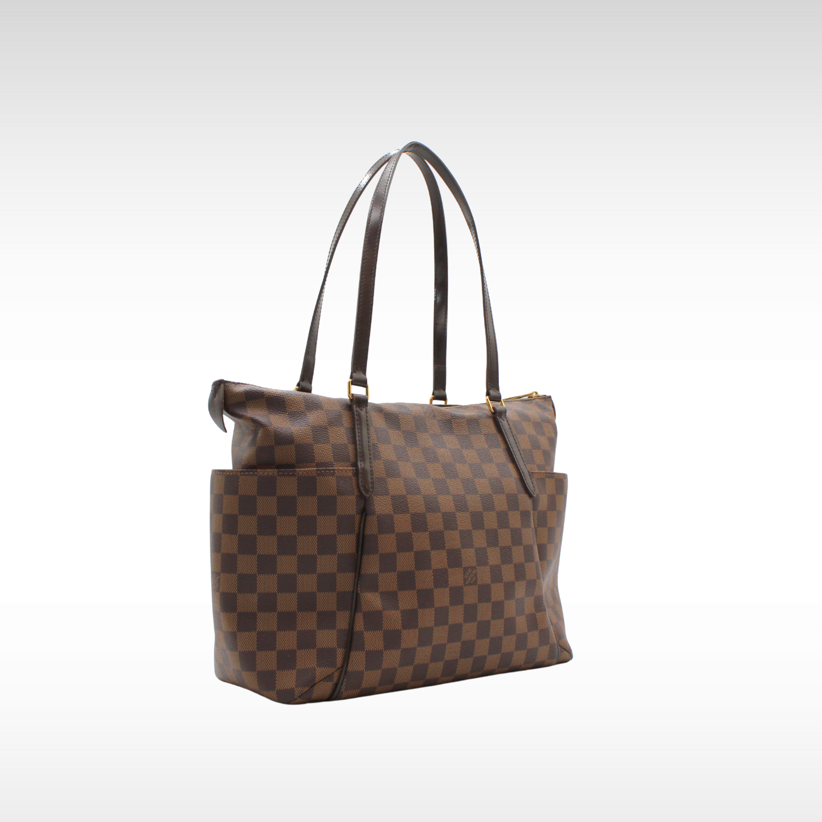 Totally MM Damier Coated Canvas Ebene Shoulder Bag