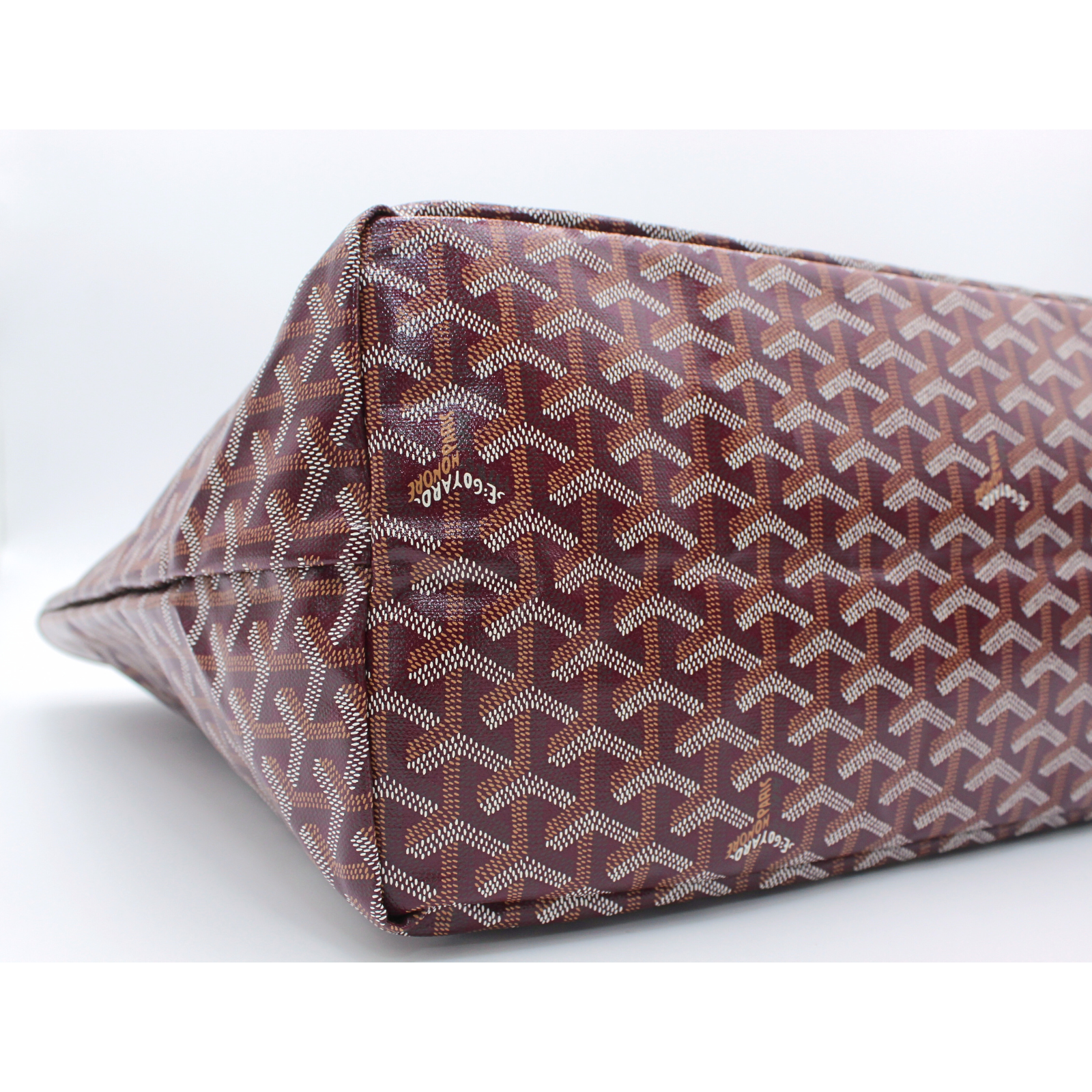 Saint Louis GM Coated Canvas Burgundy Tote Bag