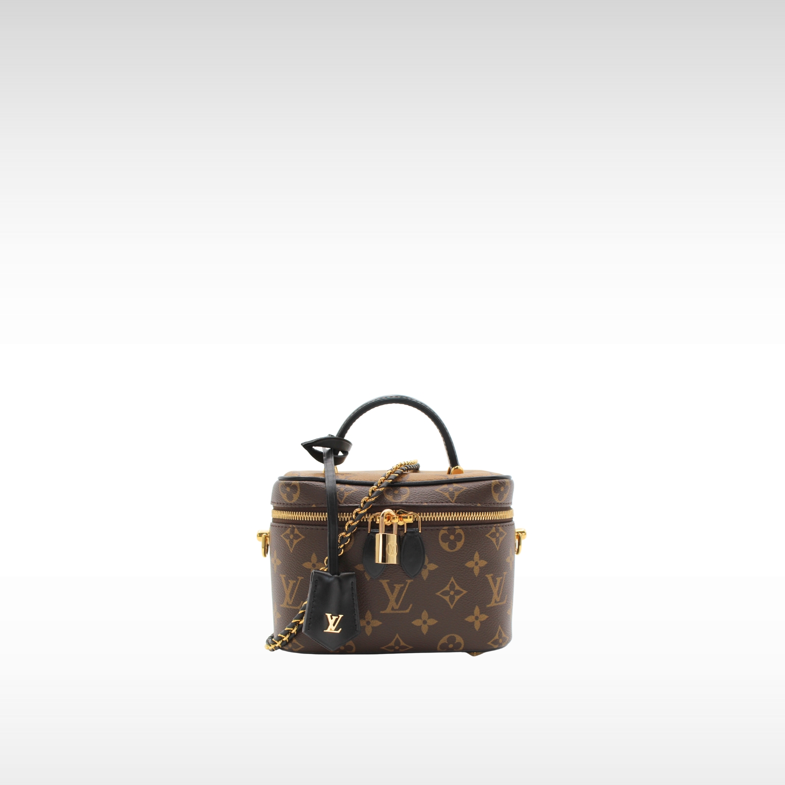 Vanity PM Monogram Reverse Coated Canvas Marron Vanity Bag