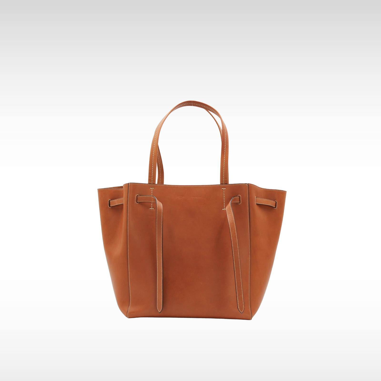 Cabas Phantom Small Calf Brown Tote Bag